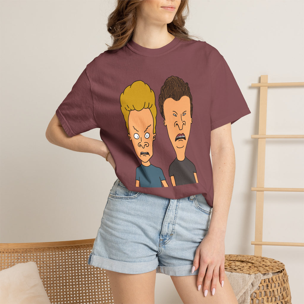 Beevis Butthead Graphic Iconic Cartoon Duo Face