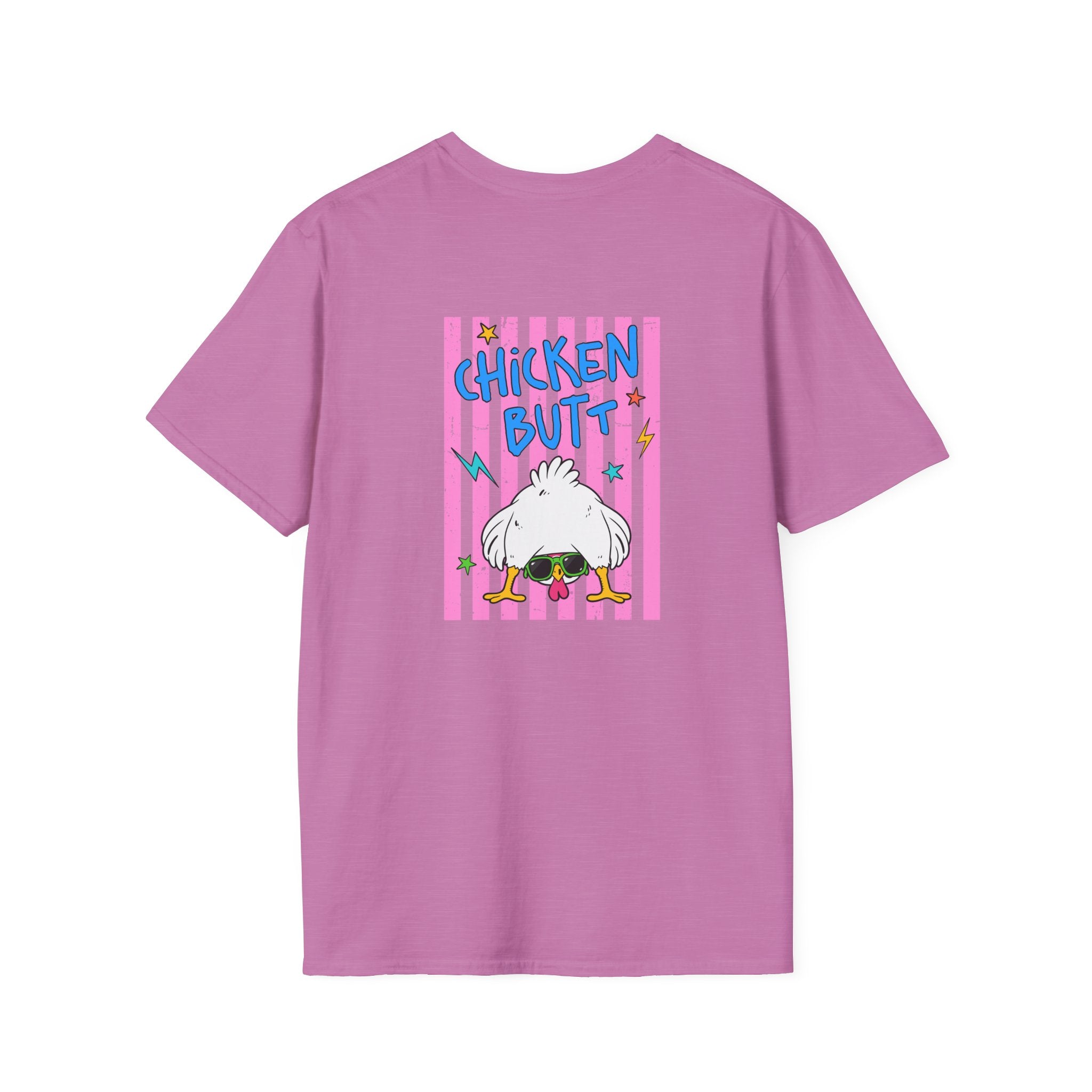 T-Shirt — "Guess What" Funny Sunglasses Chicken Graphic Tee