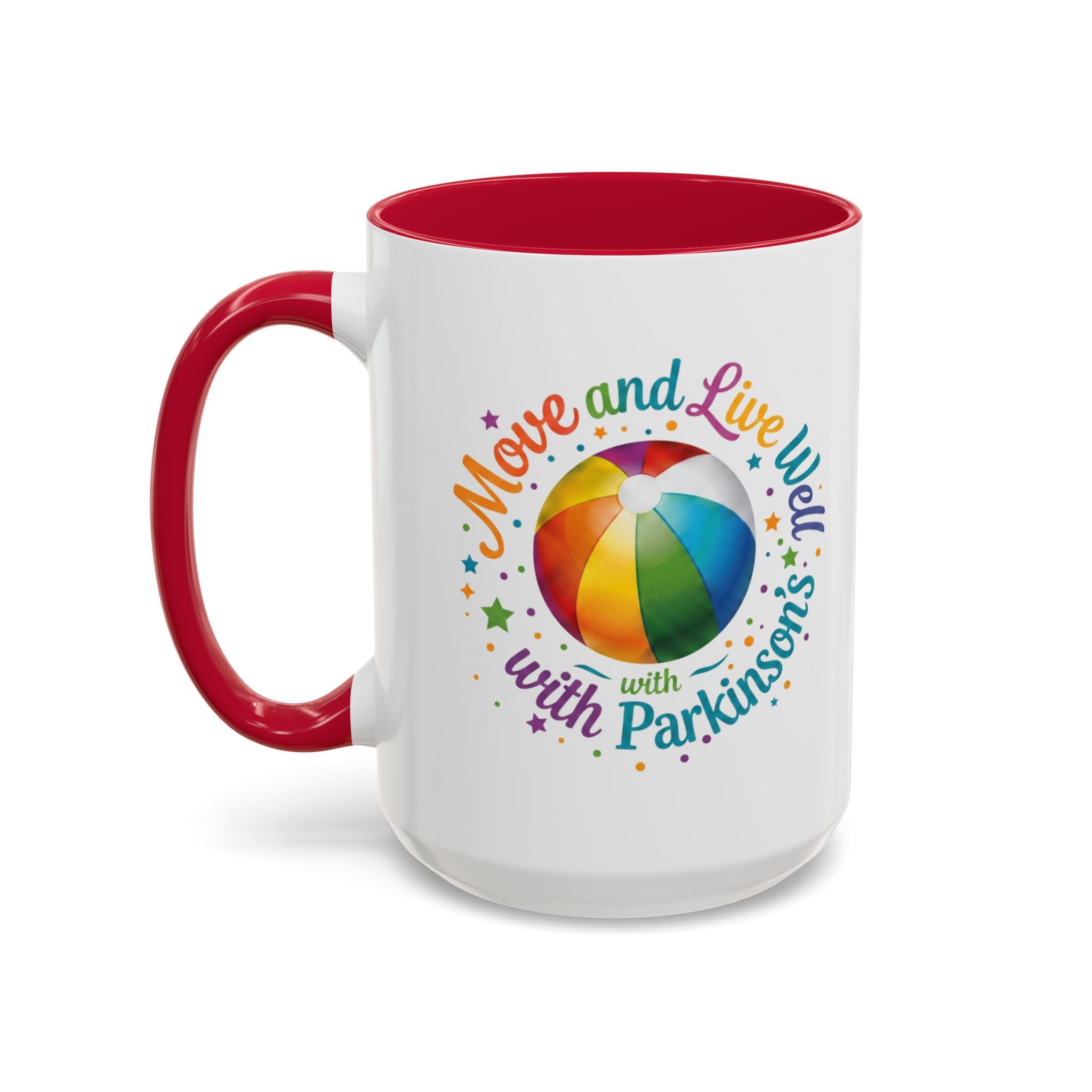 Move Live Well Parkinsons Debra Colorful Mugs (11oz, 15oz)