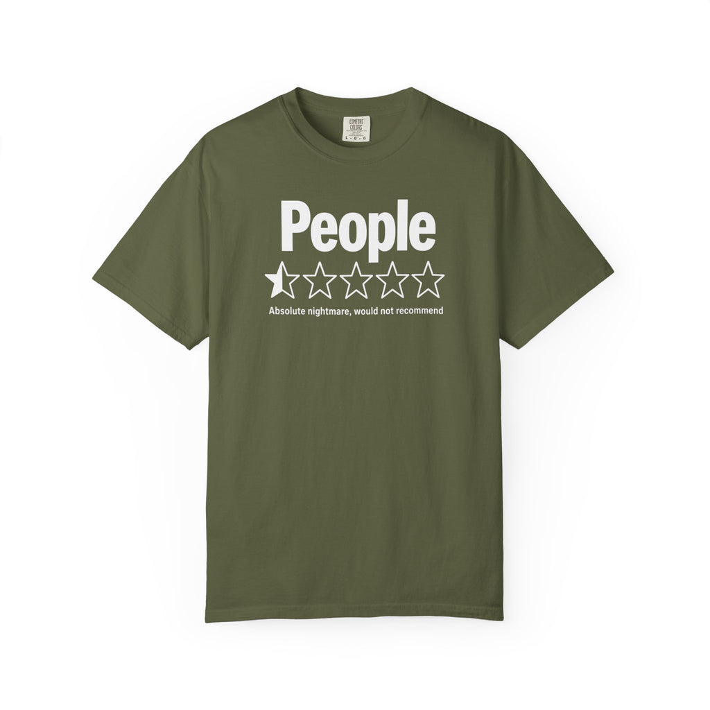 People 1-Star Rating T-Shirt — Funny Anti-Social Graphic Tee