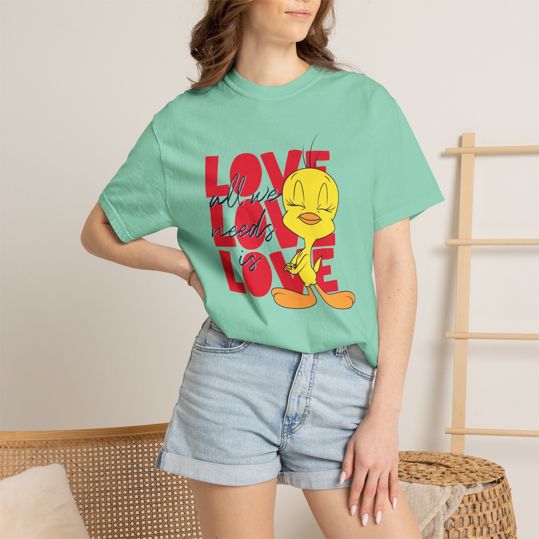 Tweety 'Love' Graphic T-Shirt — Cute Cartoon Valentine Tee