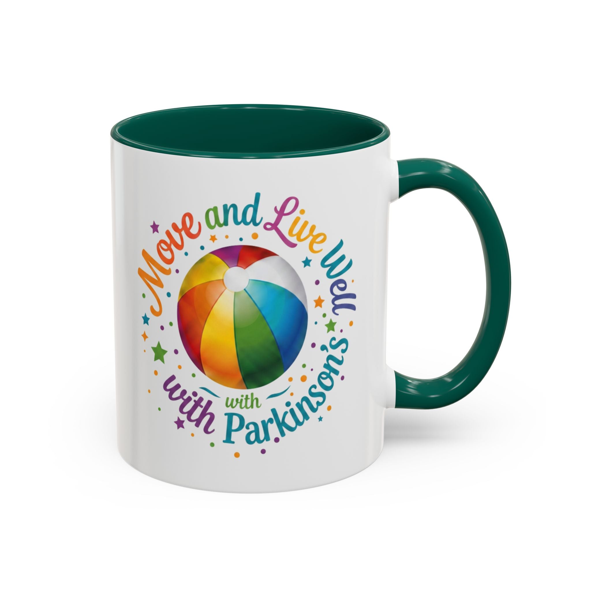 Move Live Well Parkinsons Debra Colorful Mugs (11oz, 15oz)