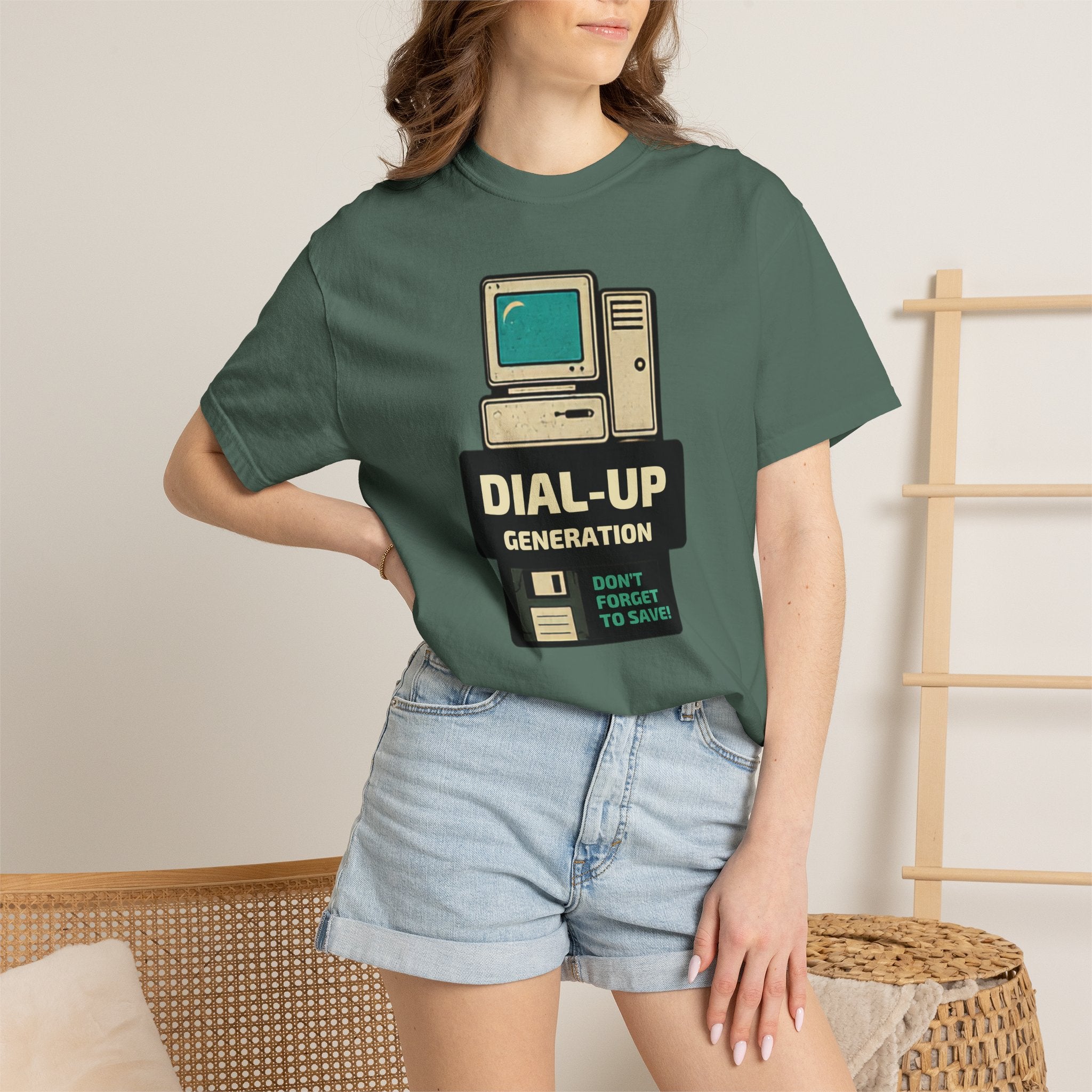 Dial-Up Generation T-Shirt — Retro Computer Vintage Tech Tee