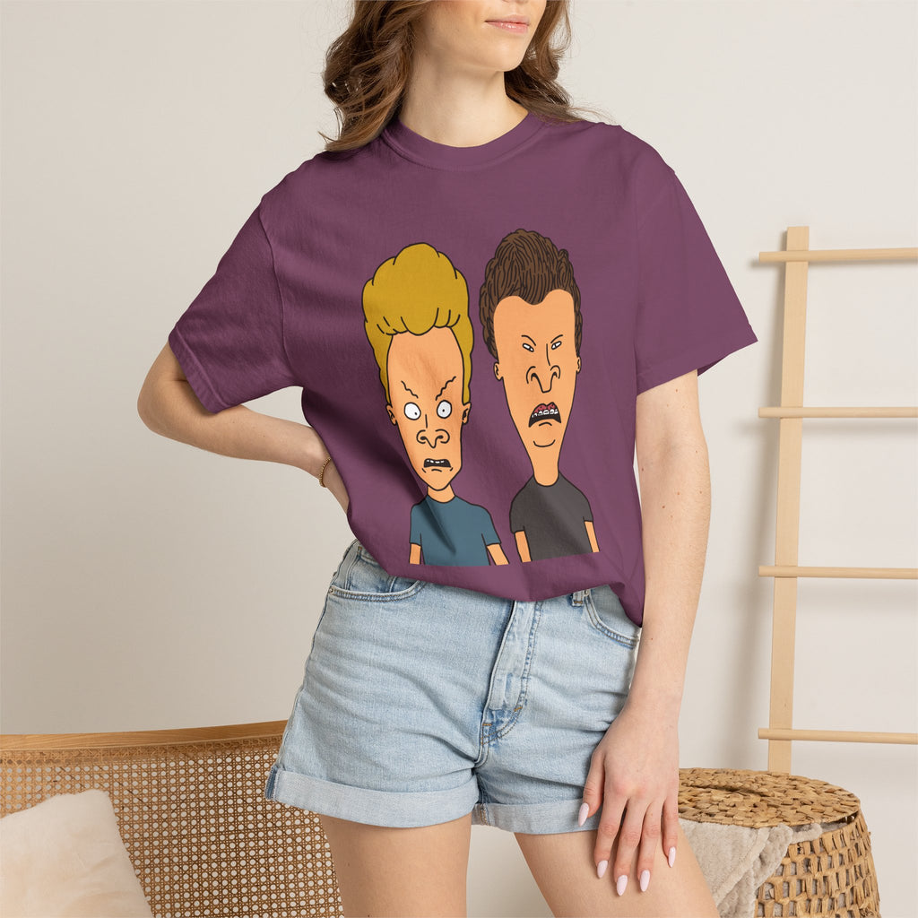 Beevis Butthead Graphic Iconic Cartoon Duo Face