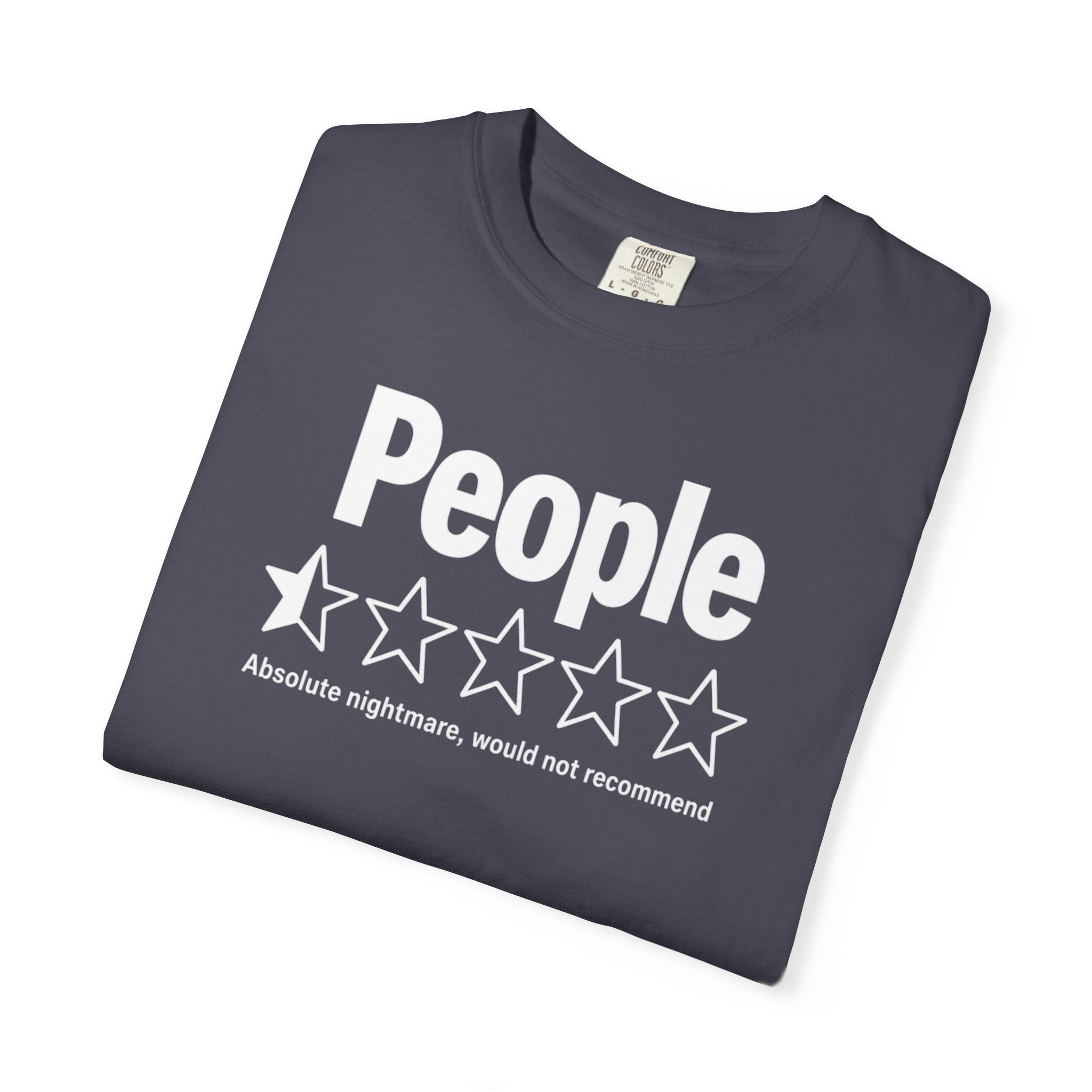 People 1-Star Rating T-Shirt — Funny Anti-Social Graphic Tee