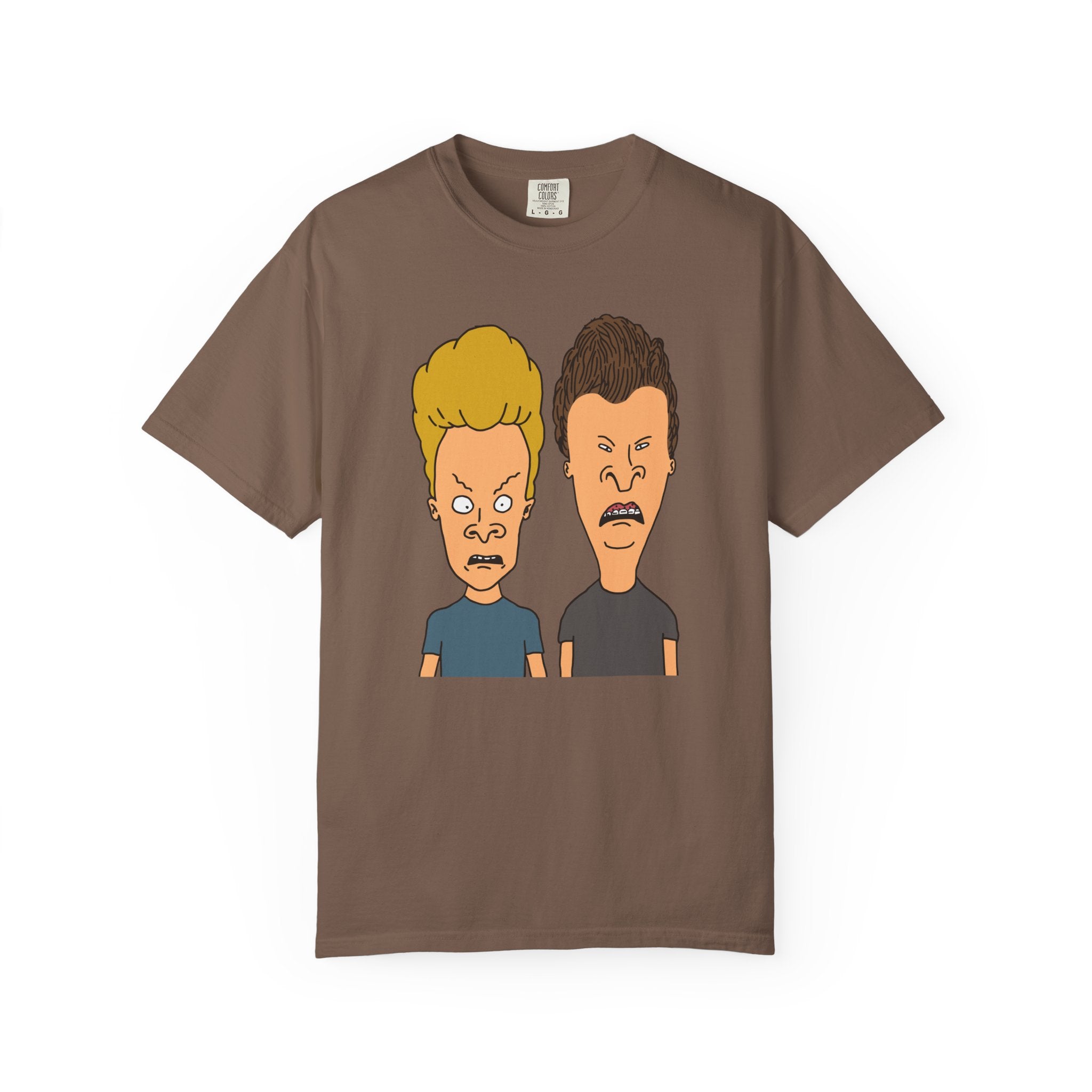 Beevis Butthead Graphic Iconic Cartoon Duo Face