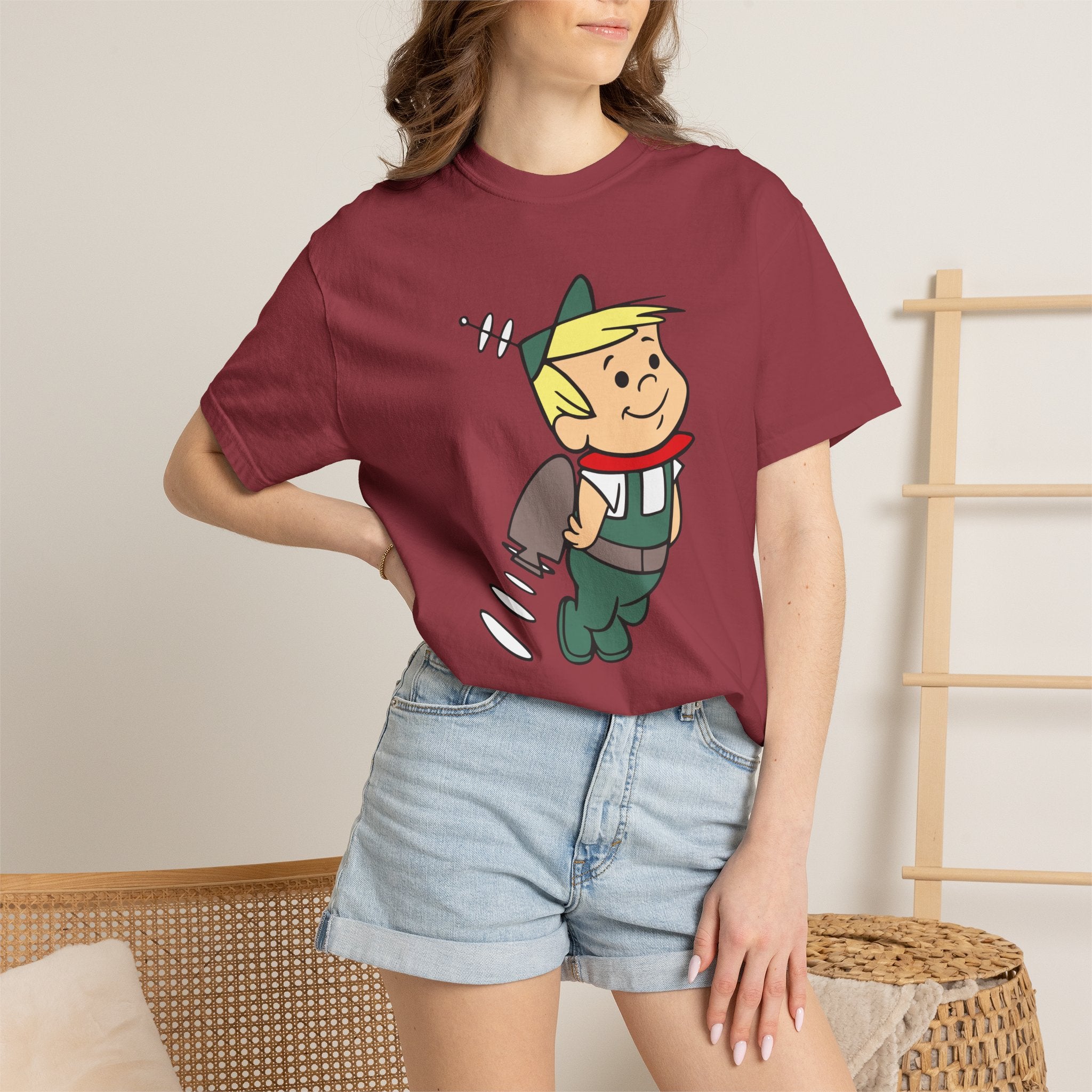 Retro Elroy Jetson Cartoon Tee — Vintage-Space Kid Rocket Graphic T-Shirt