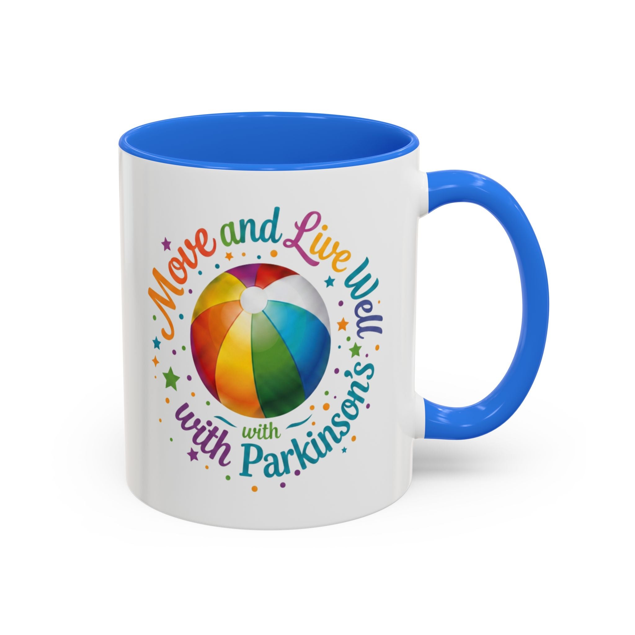 Move Live Well Parkinsons Debra Colorful Mugs (11oz, 15oz)