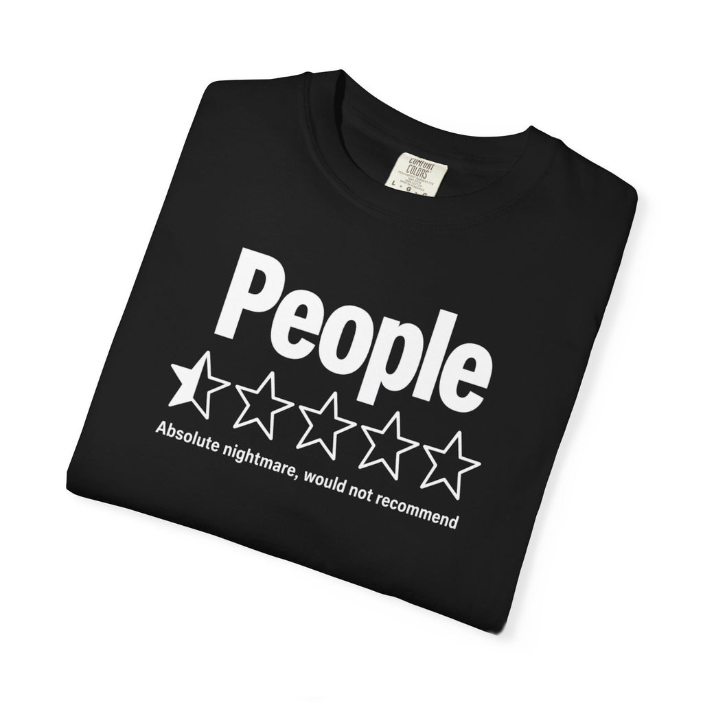 People 1-Star Rating T-Shirt — Funny Anti-Social Graphic Tee