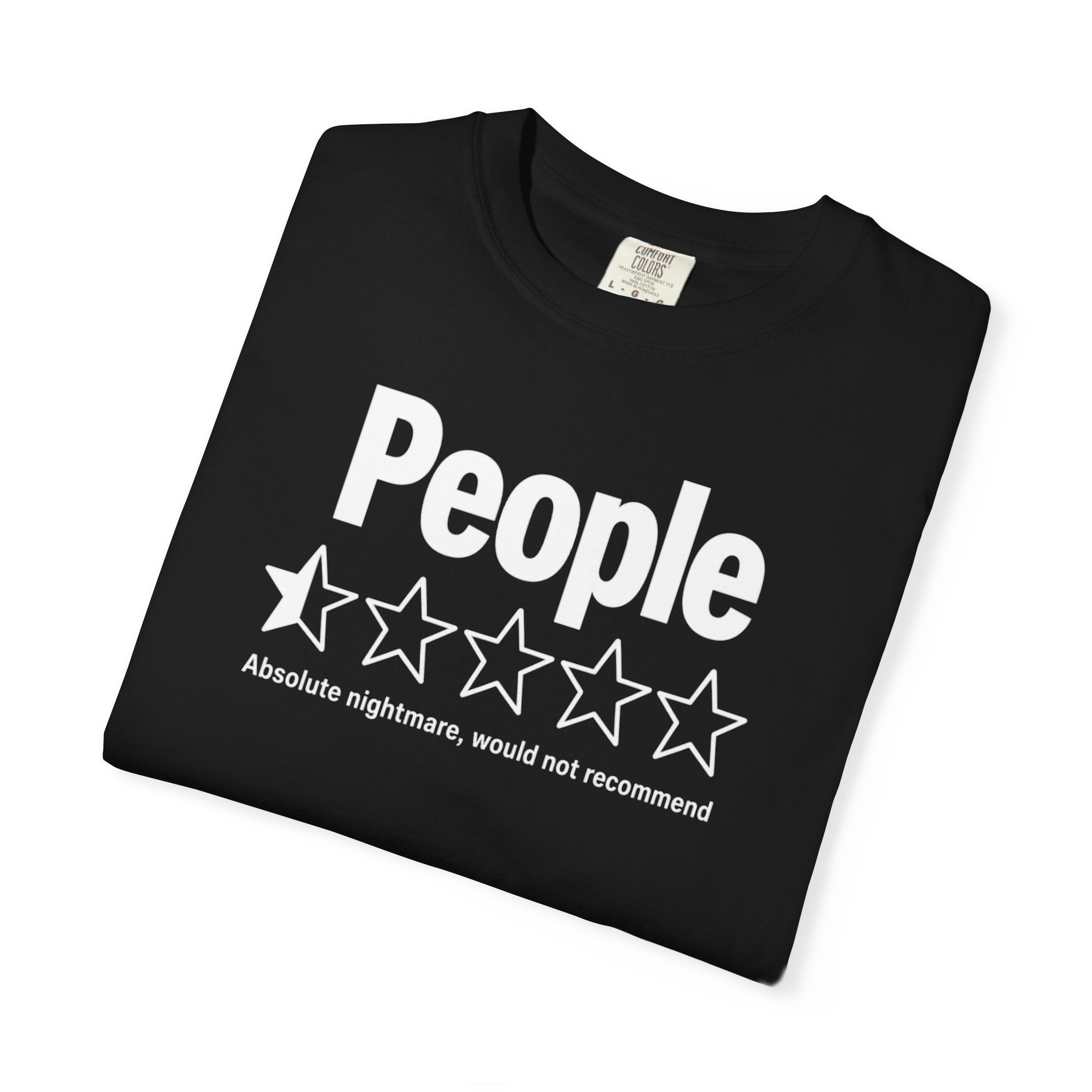 People 1-Star Rating T-Shirt — Funny Anti-Social Graphic Tee