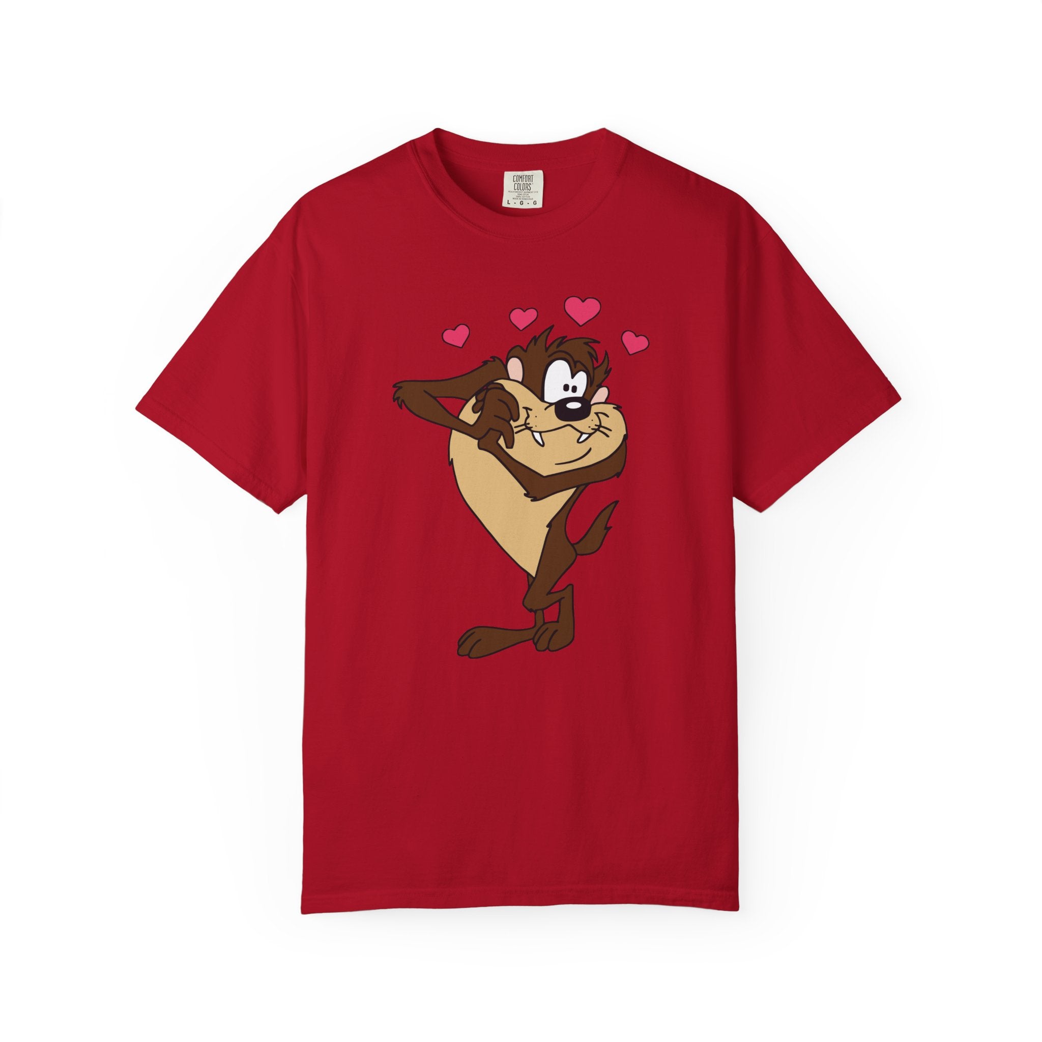 TAZ LOVE Tasmanian Devil Hug Design (Hearts) cartoon