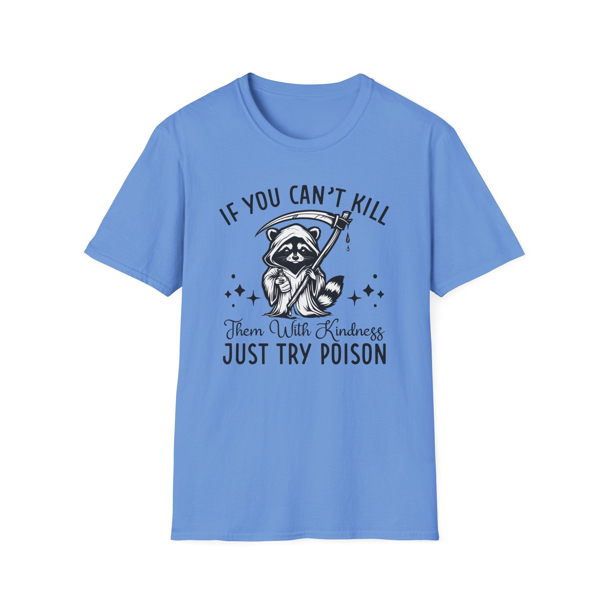 If You Can’t Kill Raccoon Tee — Funny Grim Reaper Graphic T-Shirt