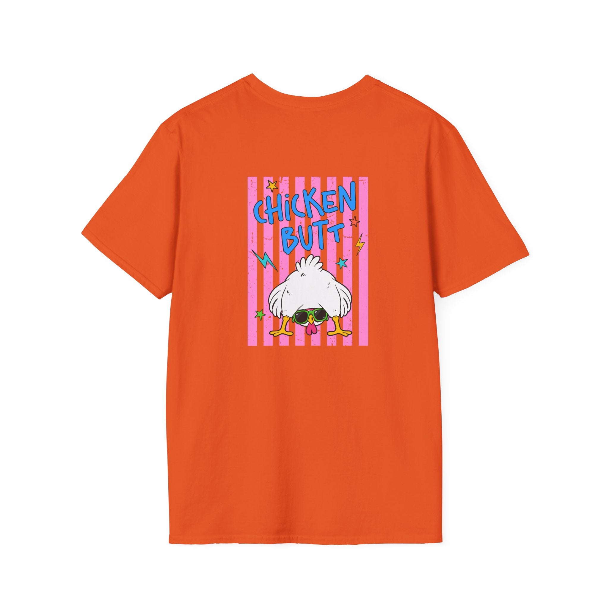T-Shirt — "Guess What" Funny Sunglasses Chicken Graphic Tee