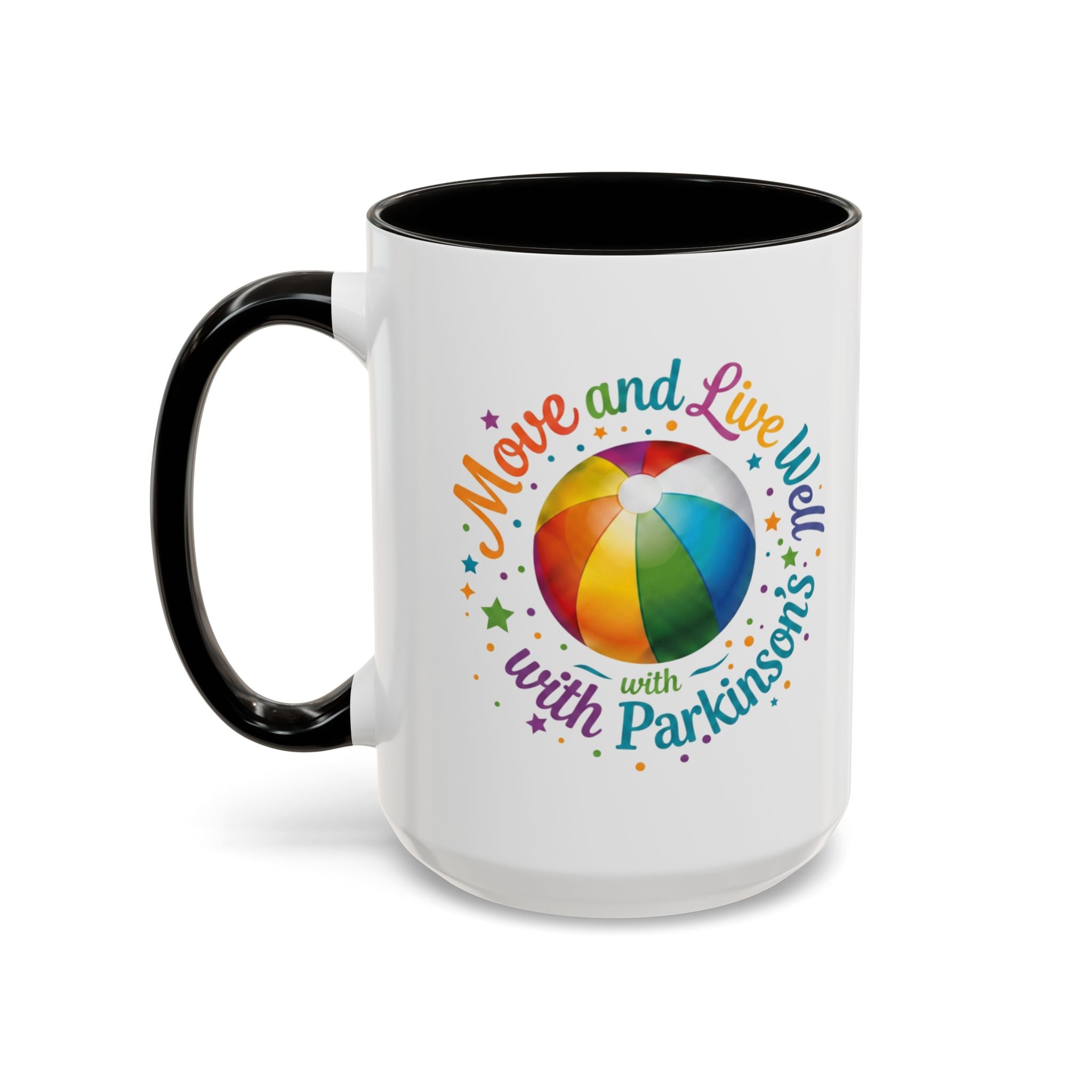 Move Live Well Parkinsons Debra Colorful Mugs (11oz, 15oz)