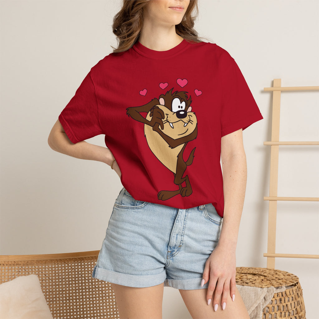 TAZ LOVE Tasmanian Devil Hug Design (Hearts) cartoon