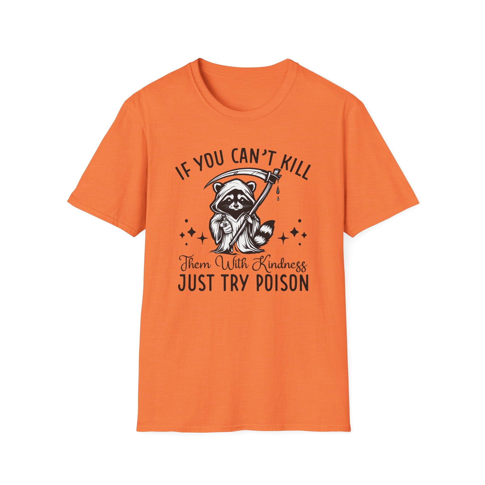 If You Can’t Kill Raccoon Tee — Funny Grim Reaper Graphic T-Shirt