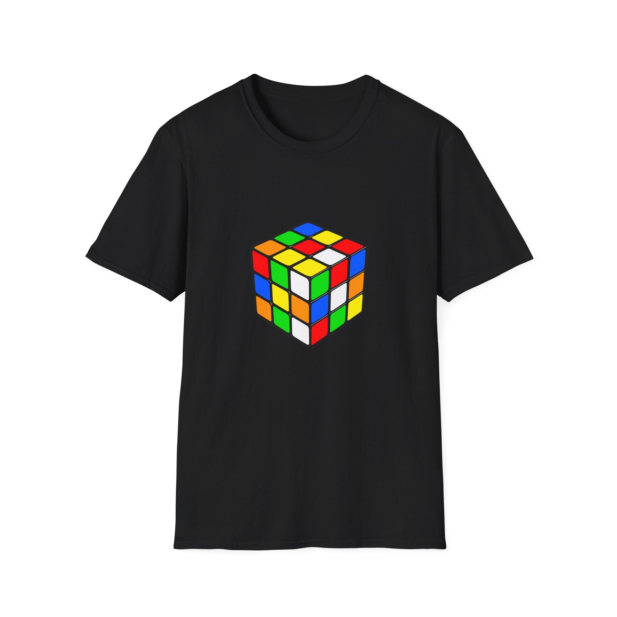 Rubiks Cube Graphic T-Shirt — Retro Puzzle Tee for Gamers & Brain-Game Fans
