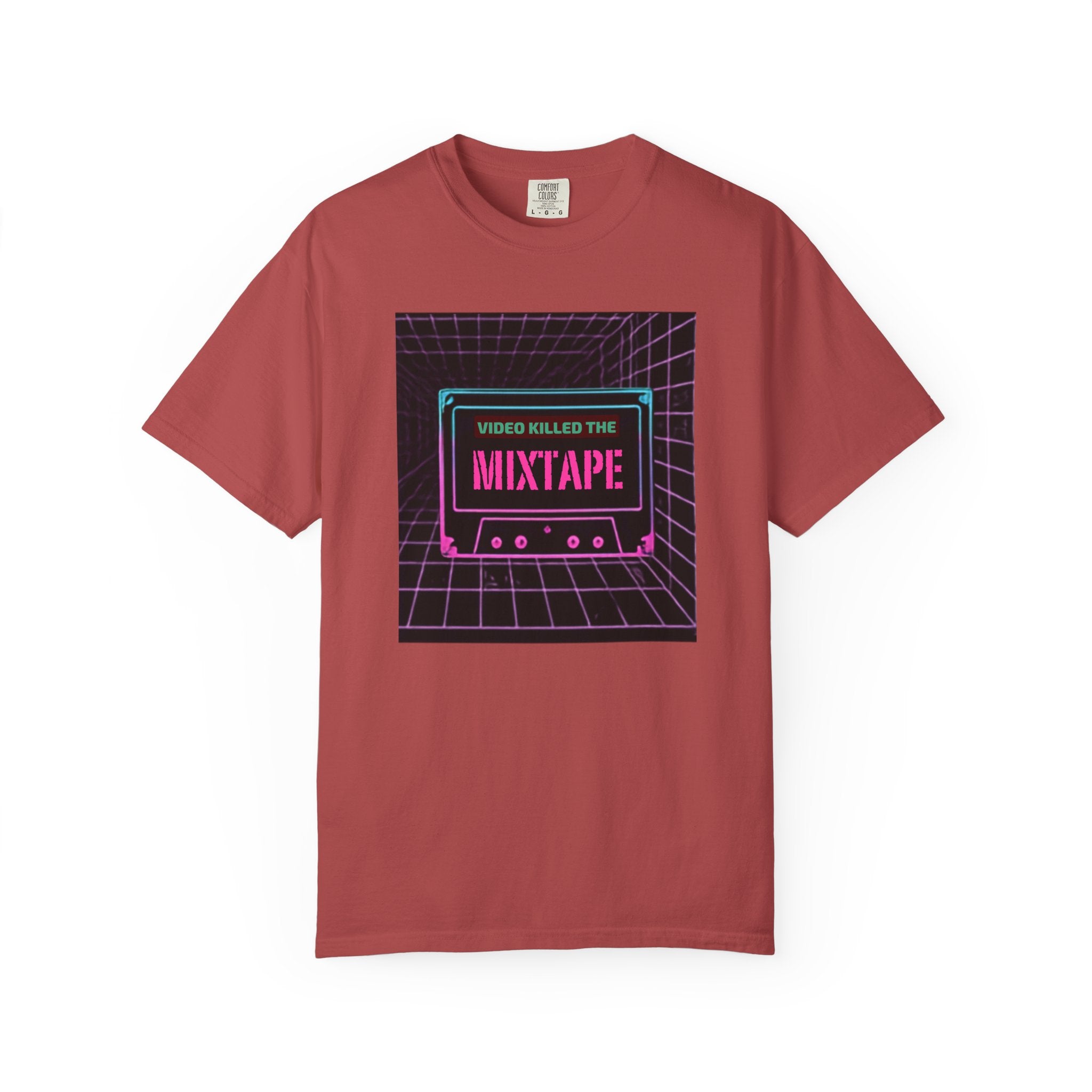 Cassette Mixtape T-Shirt — "Video Killed the Mixtape" Retro 80s Vaporwave Tee