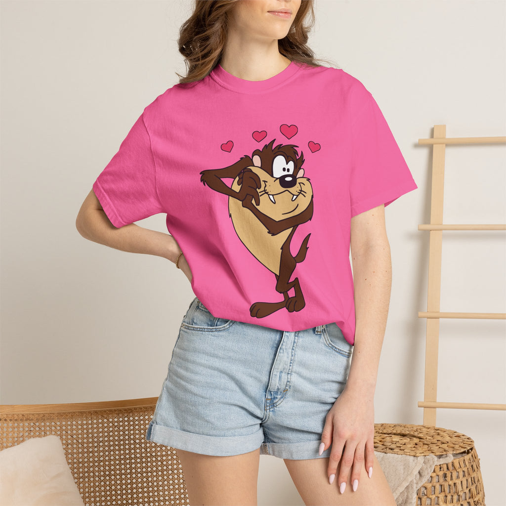 TAZ LOVE Tasmanian Devil Hug Design (Hearts) cartoon