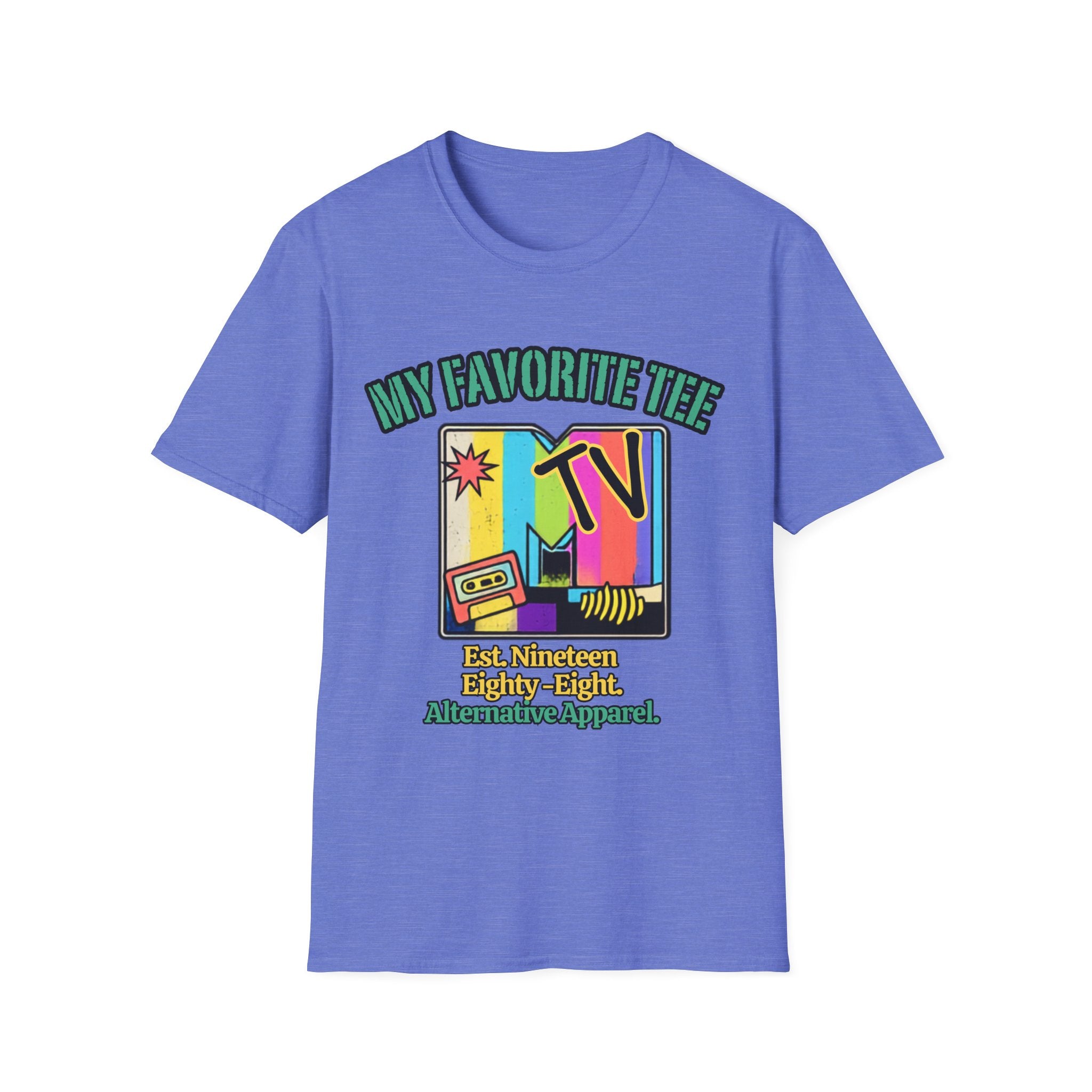 Retro TV Graphic T-Shirt — "My Favorite Tee" Vintage 90s Style