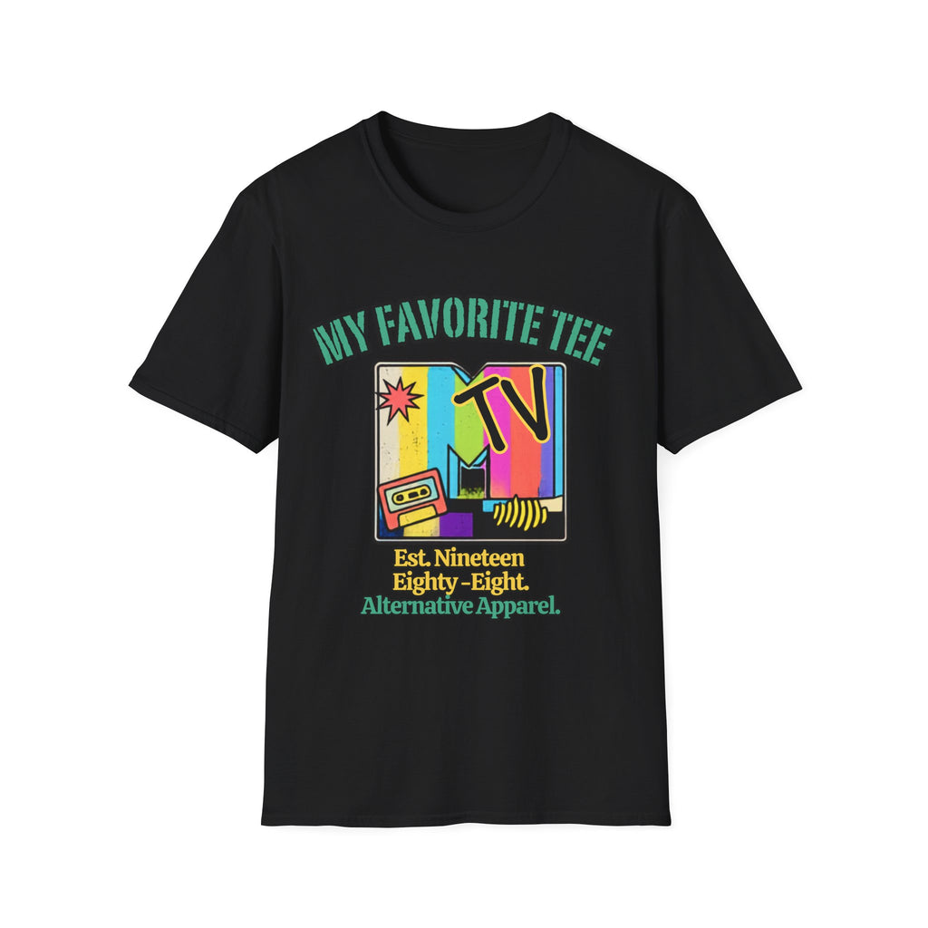 Retro TV Graphic T-Shirt — "My Favorite Tee" Vintage 90s Style