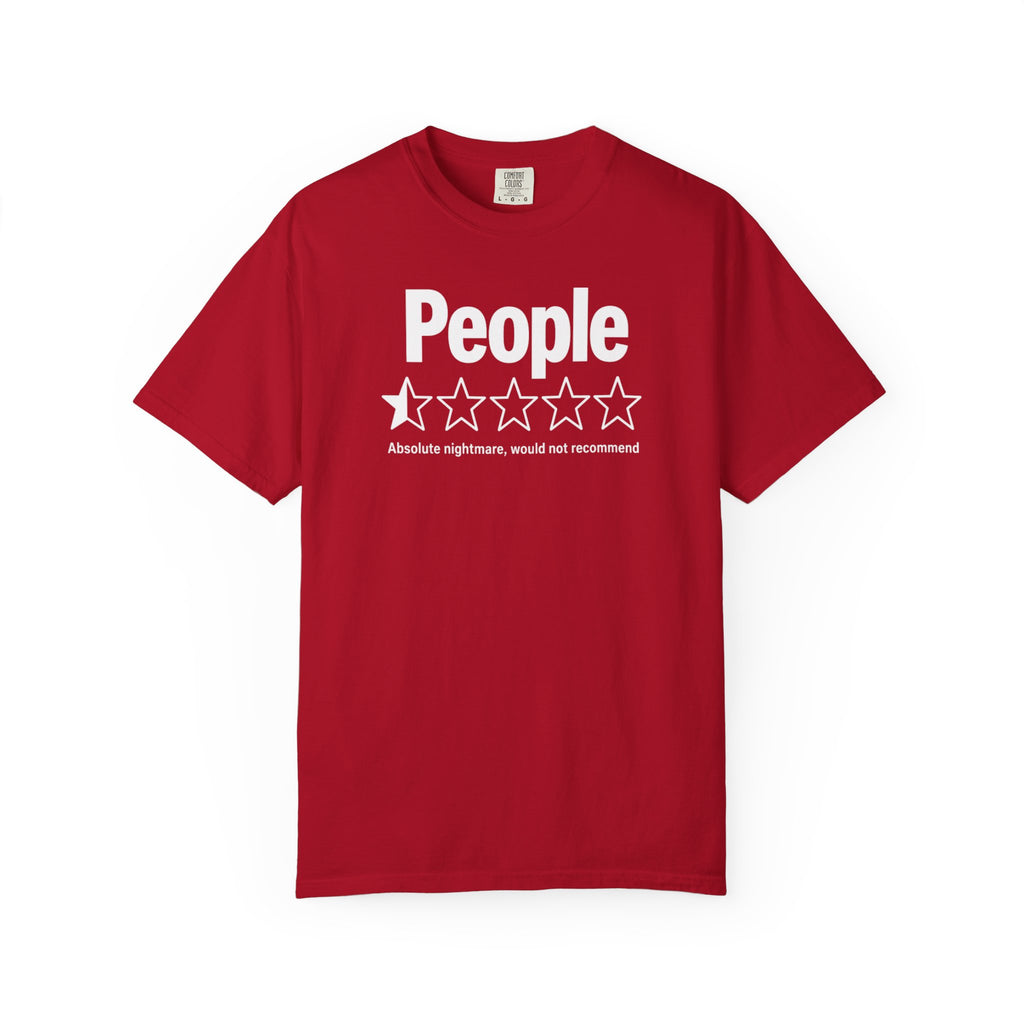 People 1-Star Rating T-Shirt — Funny Anti-Social Graphic Tee