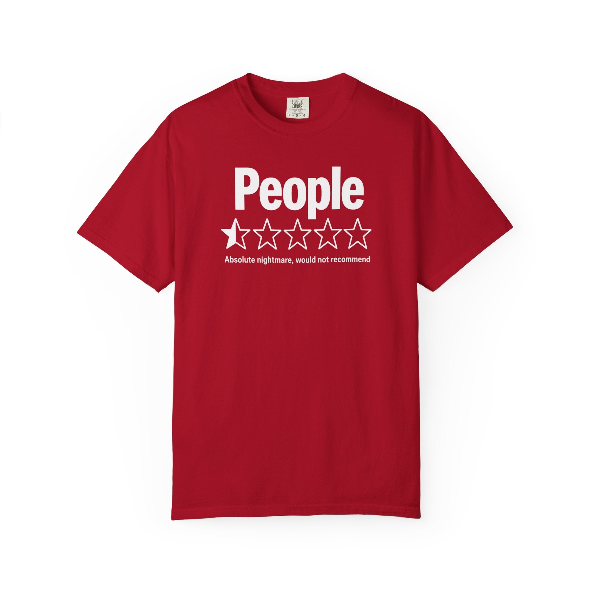 People 1-Star Rating T-Shirt — Funny Anti-Social Graphic Tee
