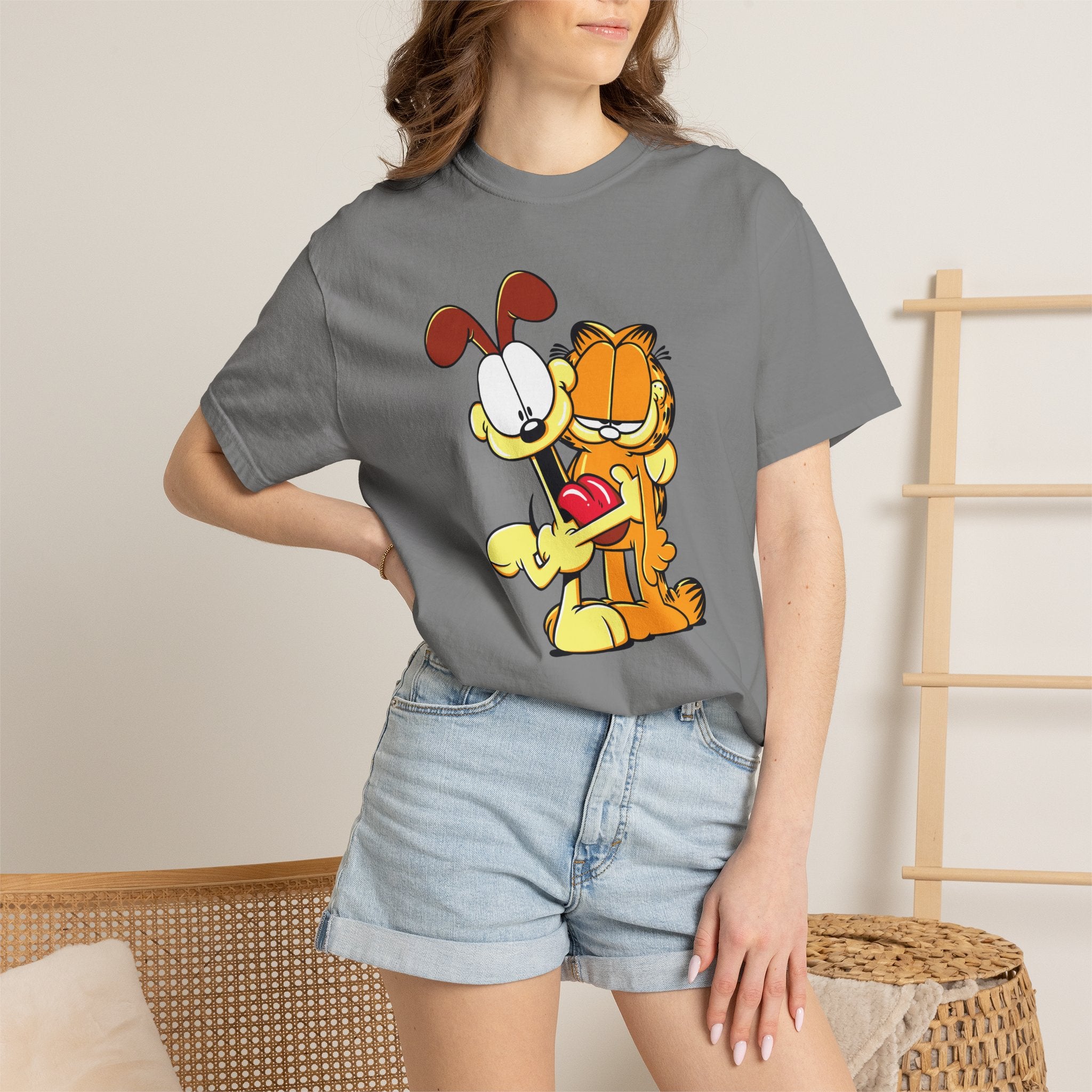 Garfield & Odie Hug Graphic T-Shirt