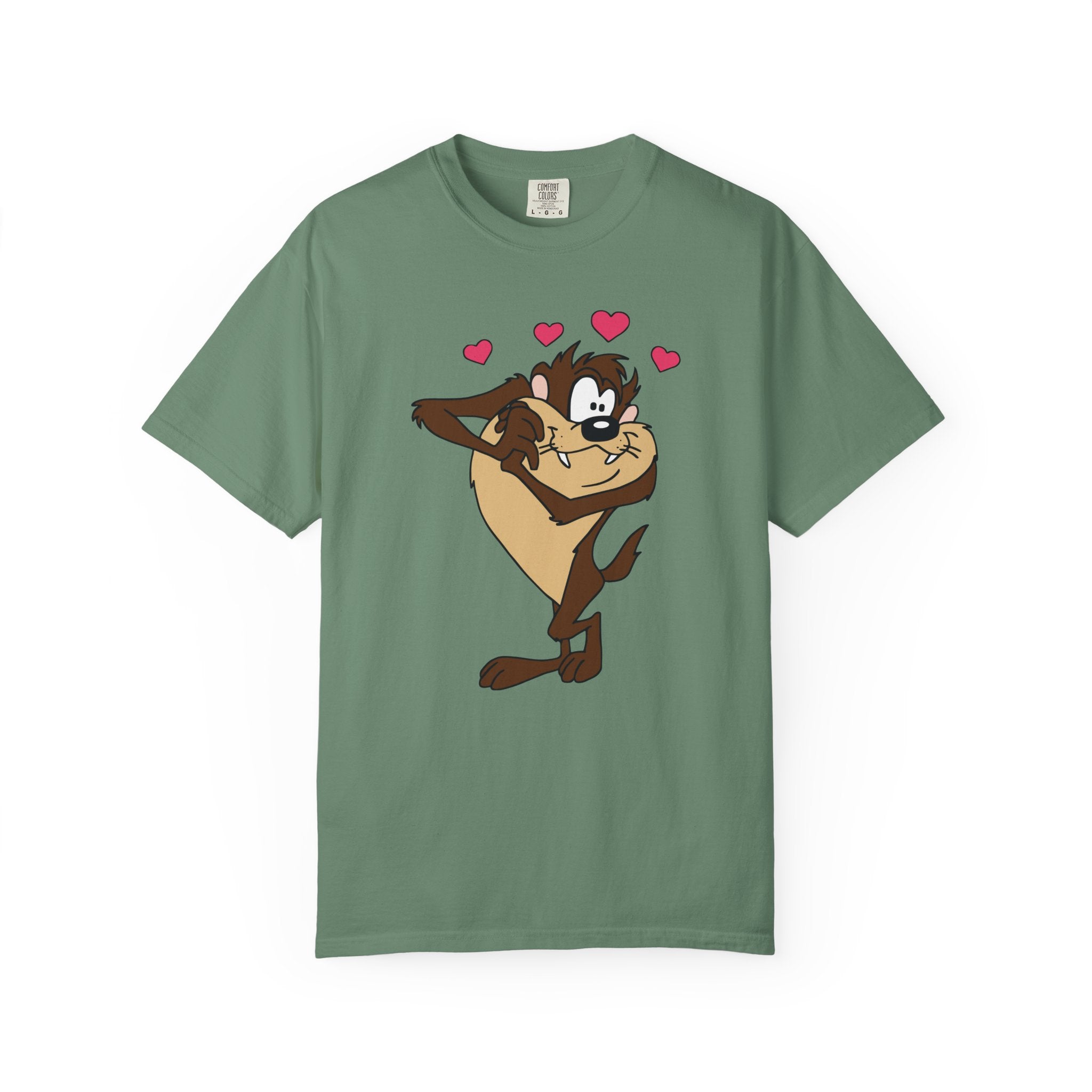 TAZ LOVE Tasmanian Devil Hug Design (Hearts) cartoon