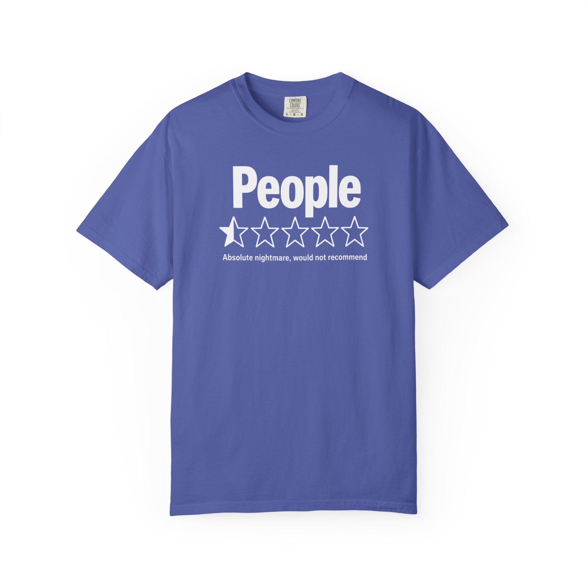 People 1-Star Rating T-Shirt — Funny Anti-Social Graphic Tee