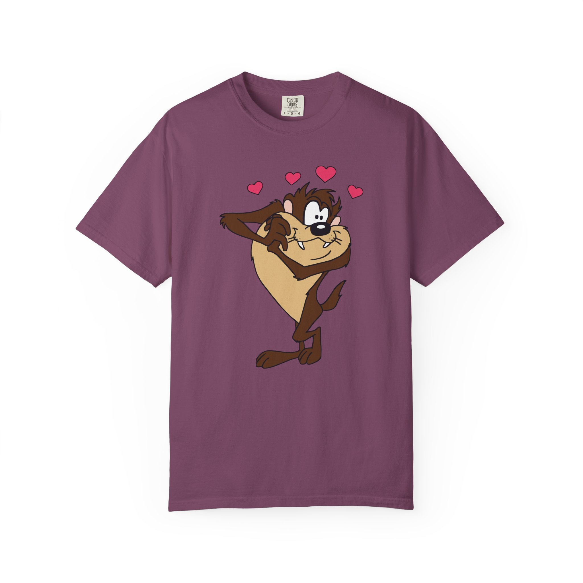 TAZ LOVE Tasmanian Devil Hug Design (Hearts) cartoon