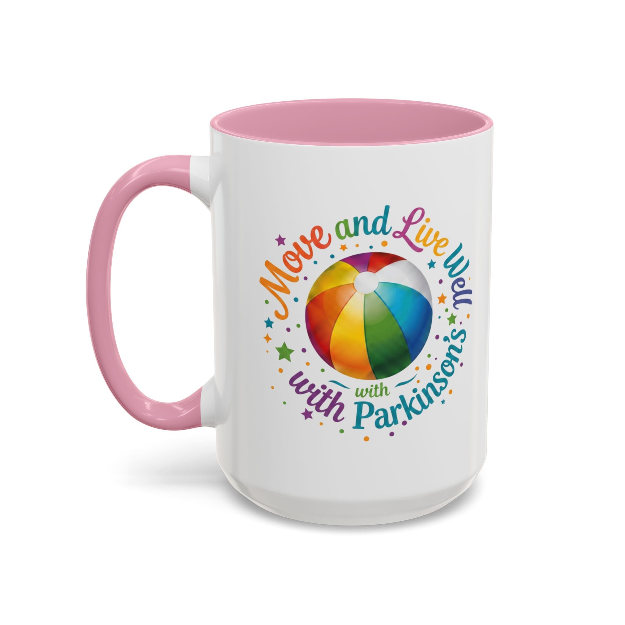 Move Live Well Parkinsons Debra Colorful Mugs (11oz, 15oz)