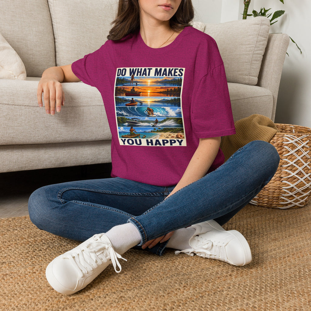 T‑Shirt — "Do What Makes You Happy" Outdoor Adventure Graphic Tee
