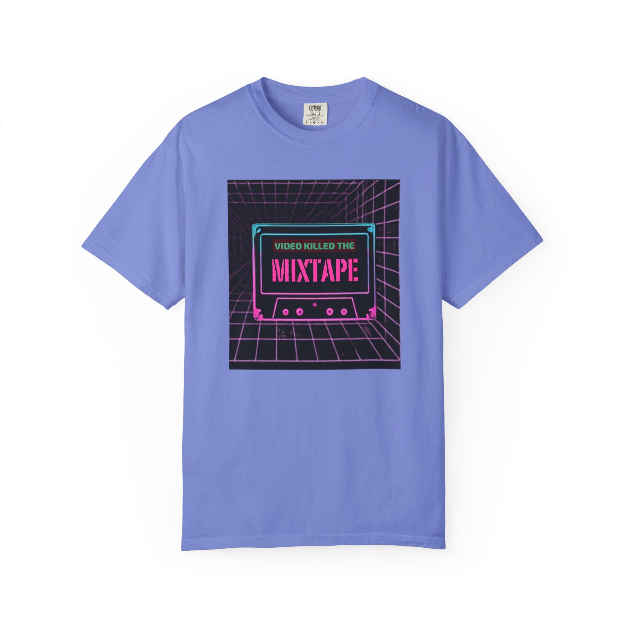 Cassette Mixtape T-Shirt — "Video Killed the Mixtape" Retro 80s Vaporwave Tee