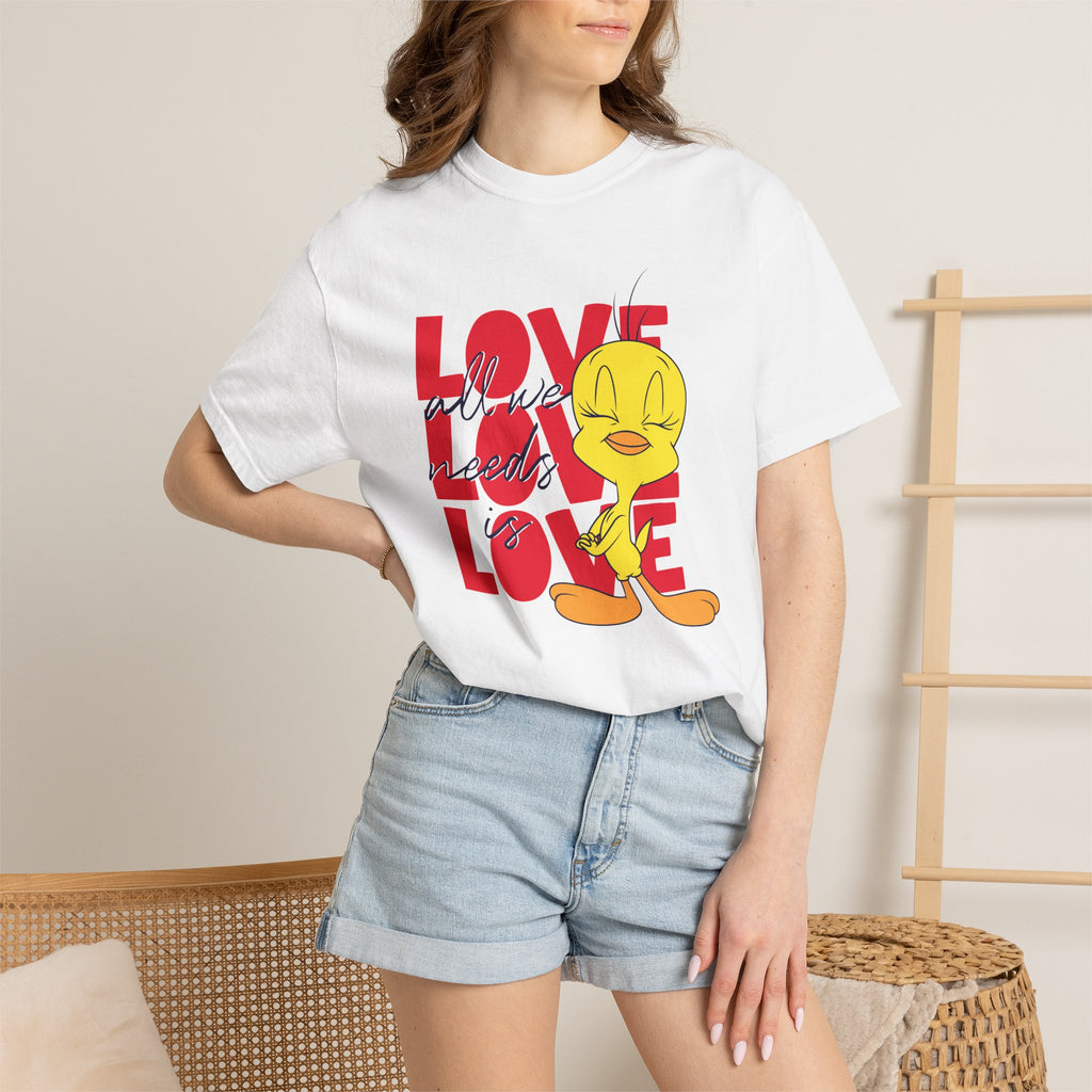 Tweety 'Love' Graphic T-Shirt — Cute Cartoon Valentine Tee