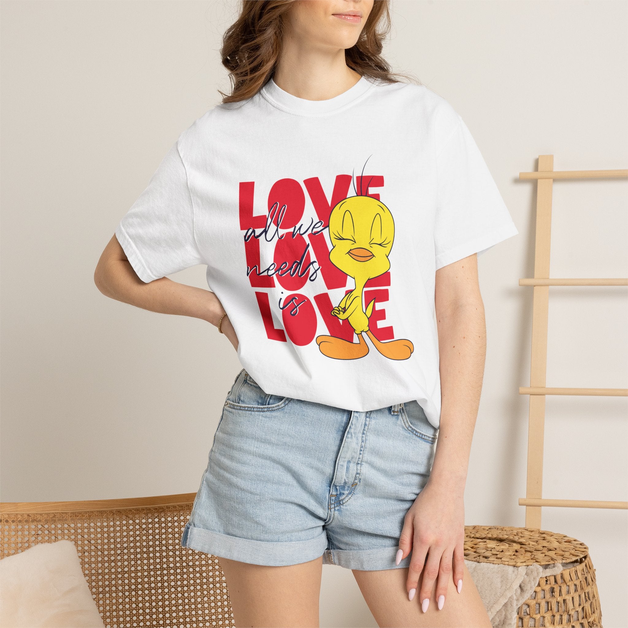 Tweety 'Love' Graphic T-Shirt — Cute Cartoon Valentine Tee