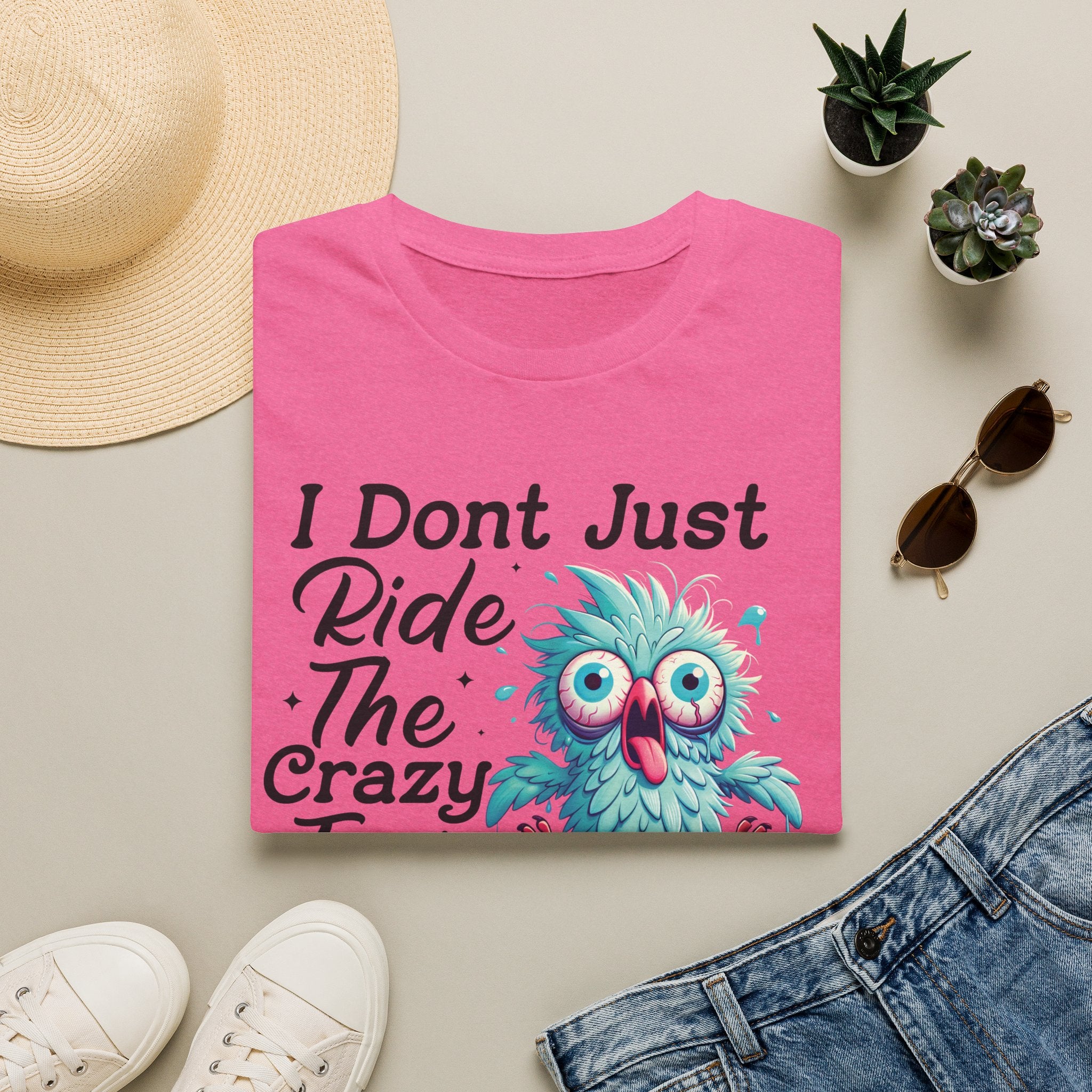 Crazy Train Bird Owl T-Shirt — "I Don't Just Ride the Crazy Train, I Drive It" Graphic Tee
