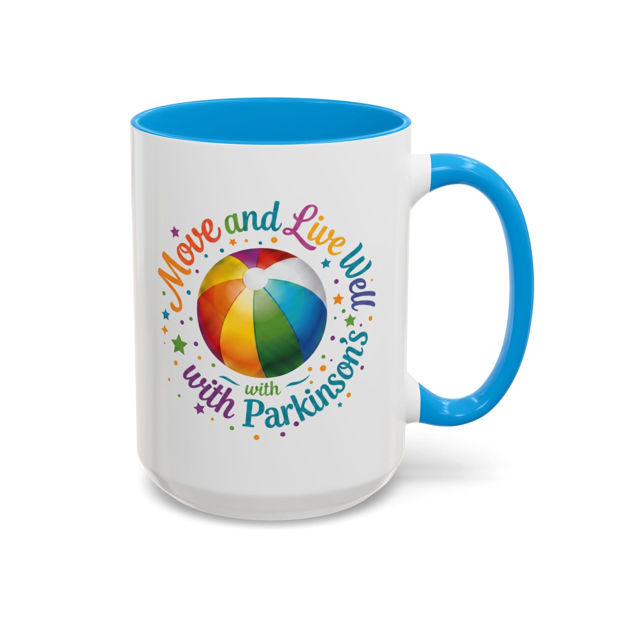Move Live Well Parkinsons Debra Colorful Mugs (11oz, 15oz)