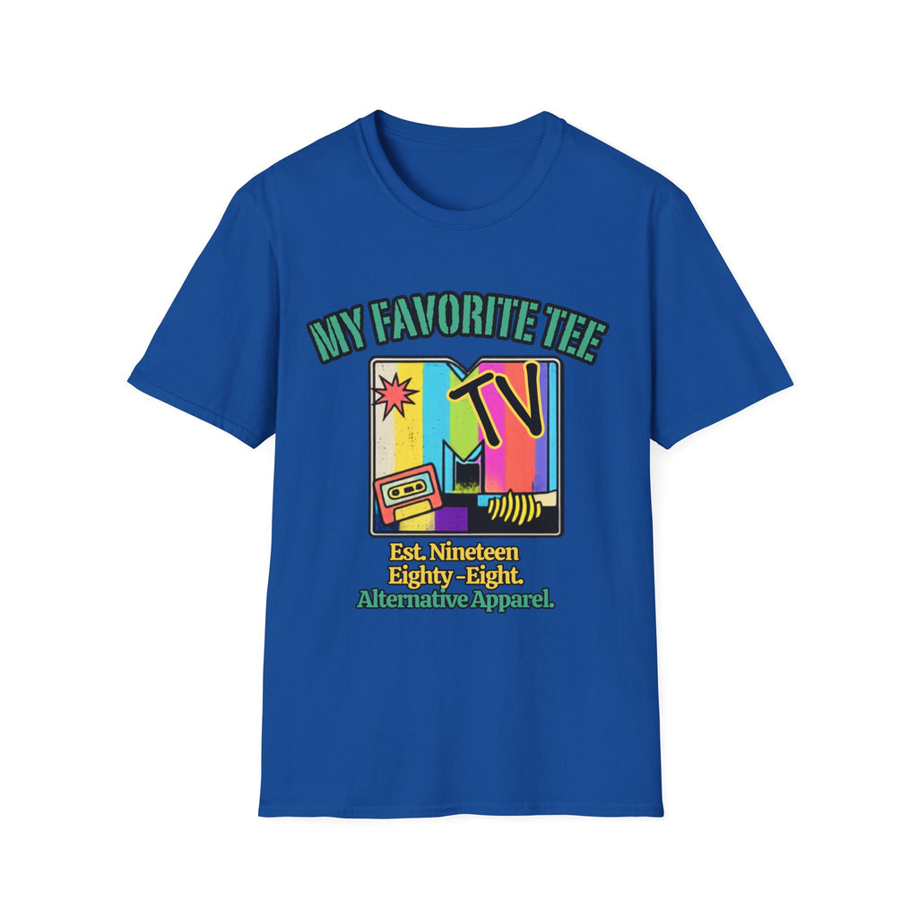Retro TV Graphic T-Shirt — "My Favorite Tee" Vintage 90s Style