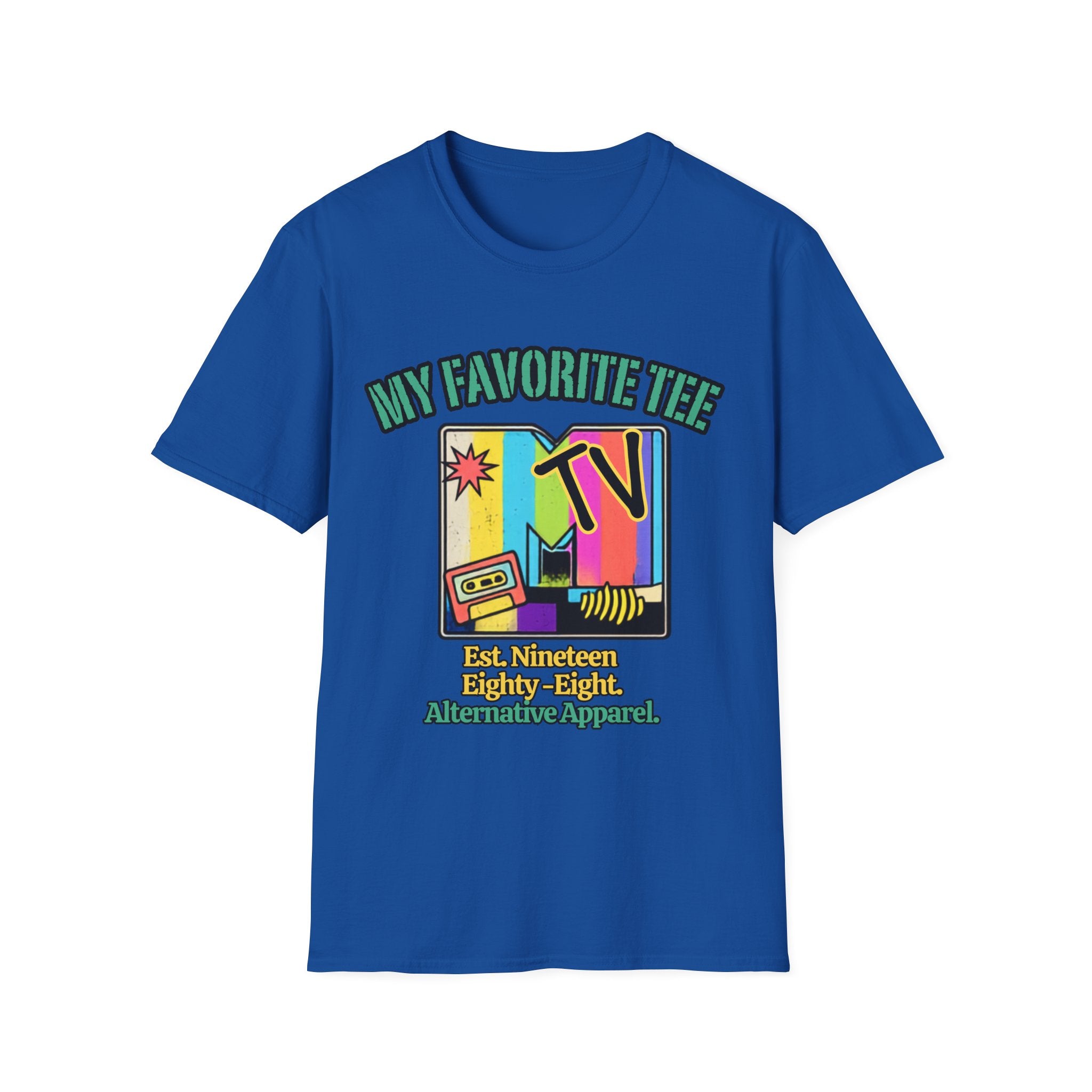 Retro TV Graphic T-Shirt — "My Favorite Tee" Vintage 90s Style