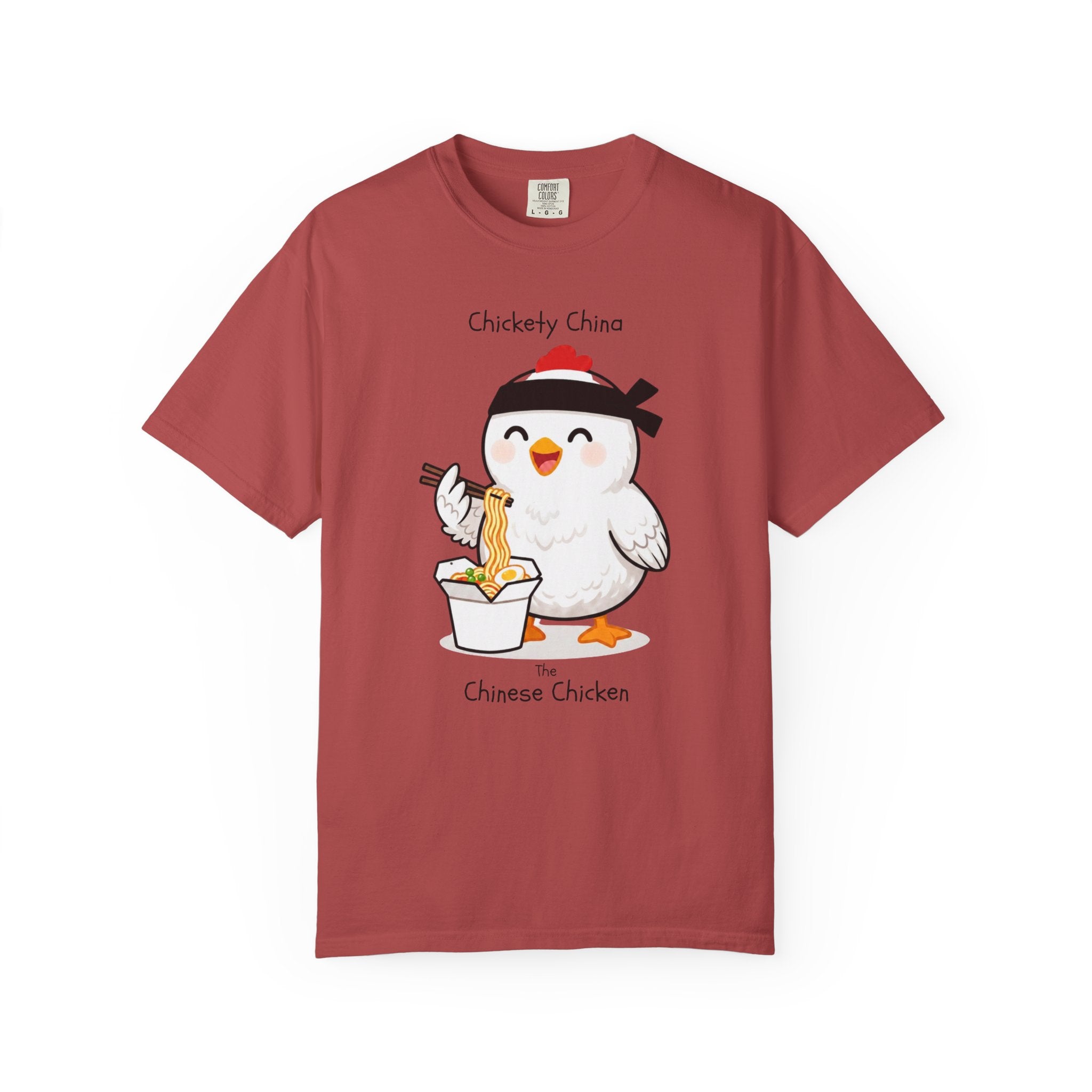 Chinese Chicken Ramen T-Shirt — Chickety China sumo Cute Noodle Chicken Graphic Tee