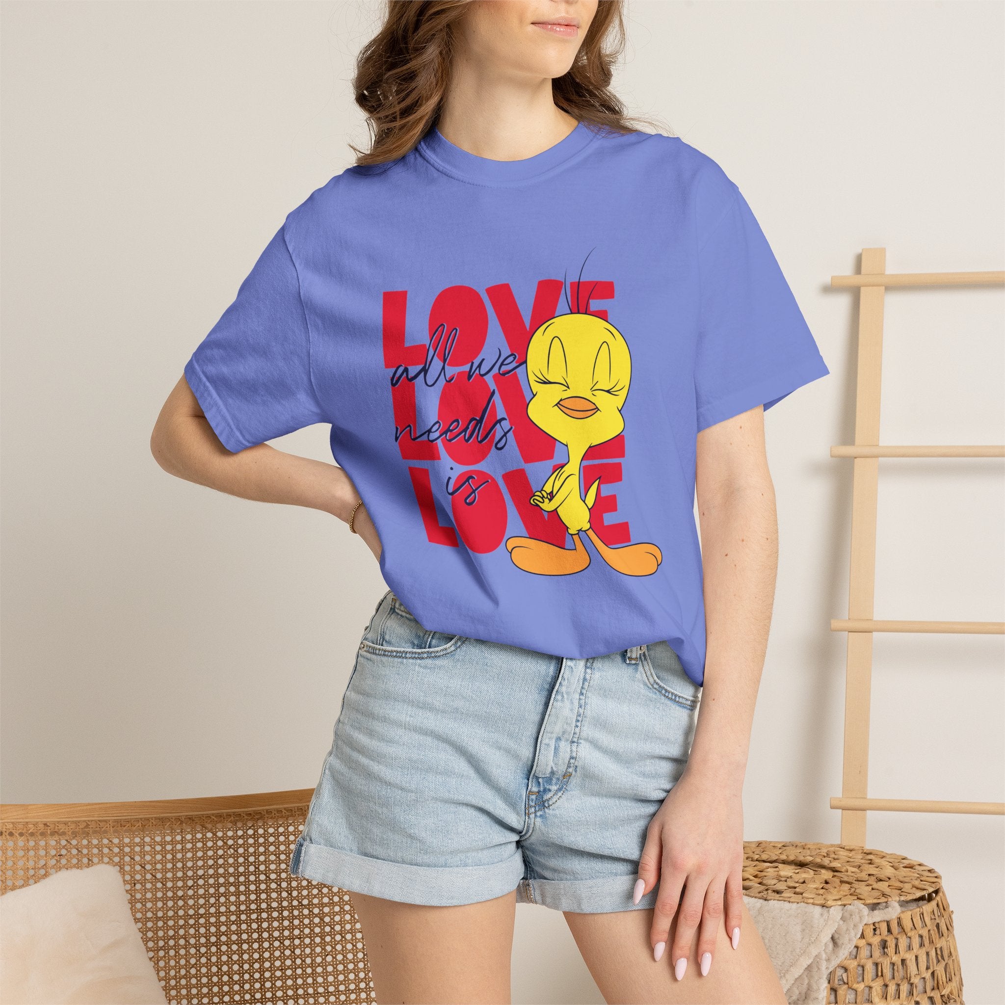 Tweety 'Love' Graphic T-Shirt — Cute Cartoon Valentine Tee