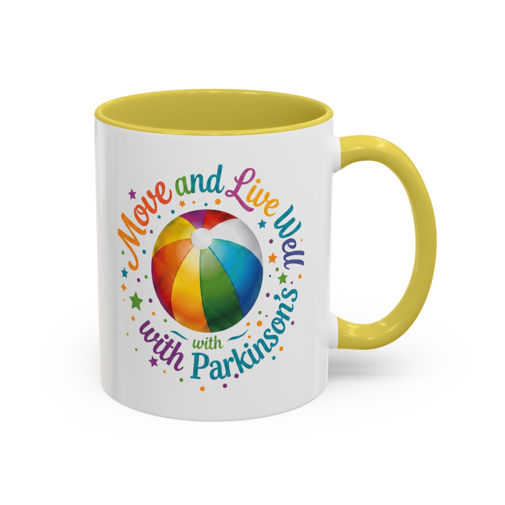 Move Live Well Parkinsons Debra Colorful Mugs (11oz, 15oz)