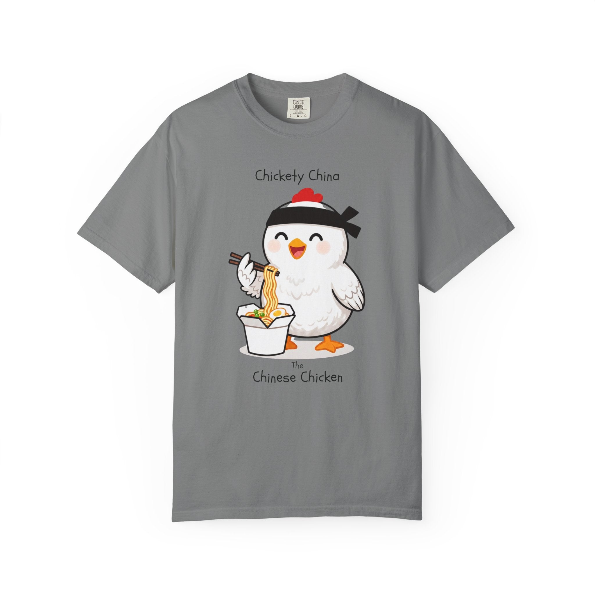 Chinese Chicken Ramen T-Shirt — Chickety China sumo Cute Noodle Chicken Graphic Tee