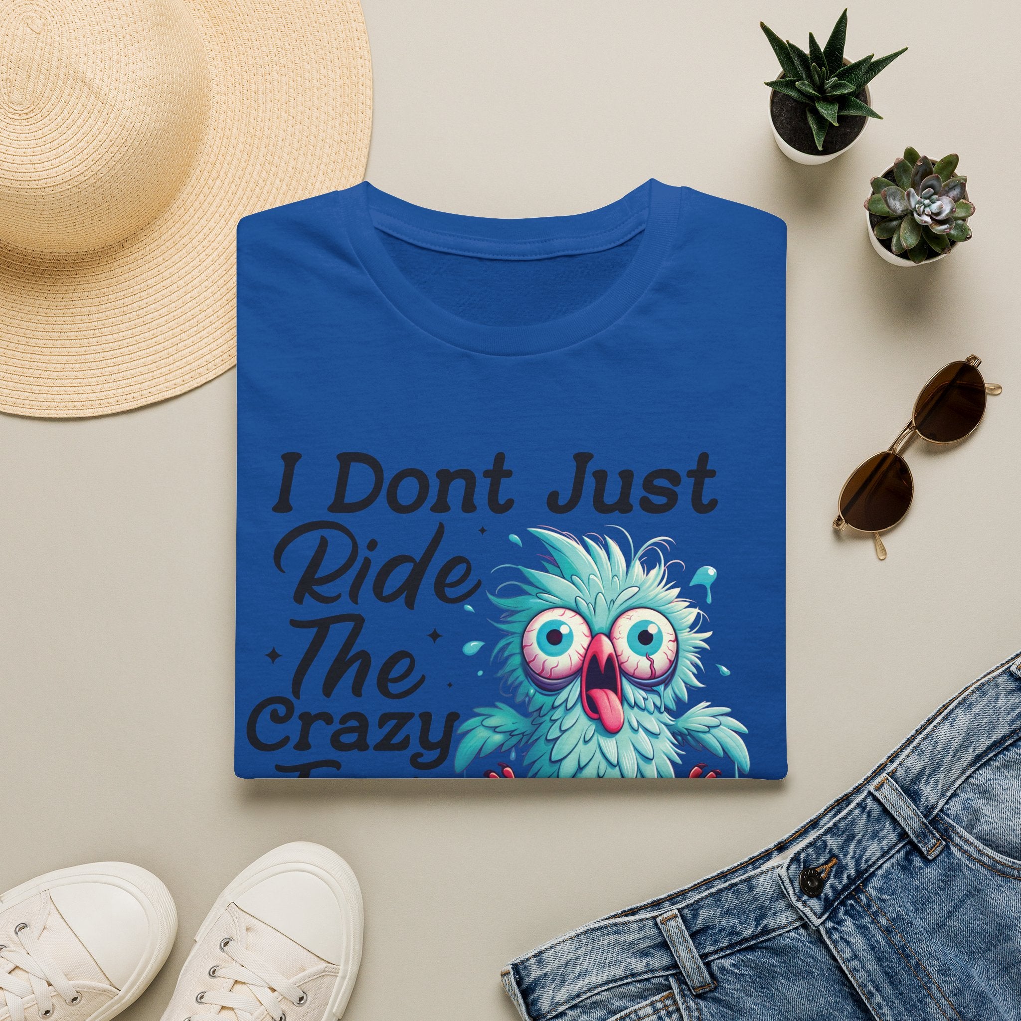 Crazy Train Bird Owl T-Shirt — "I Don't Just Ride the Crazy Train, I Drive It" Graphic Tee