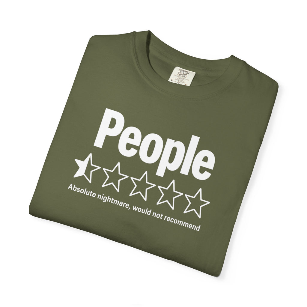 People 1-Star Rating T-Shirt — Funny Anti-Social Graphic Tee