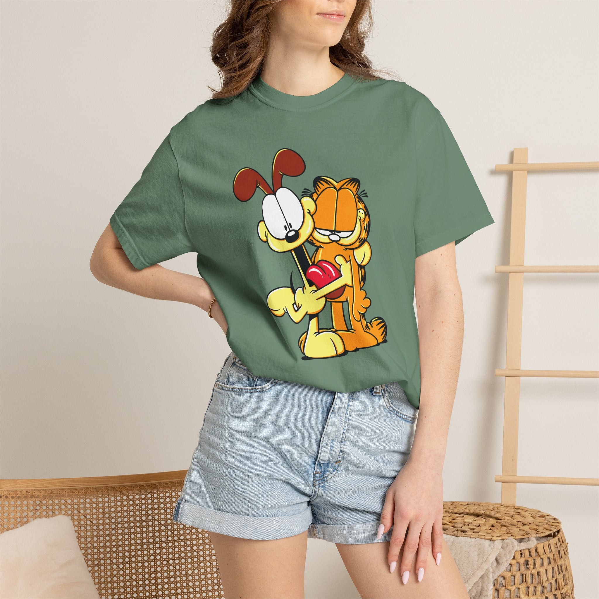 Garfield & Odie Hug Graphic T-Shirt
