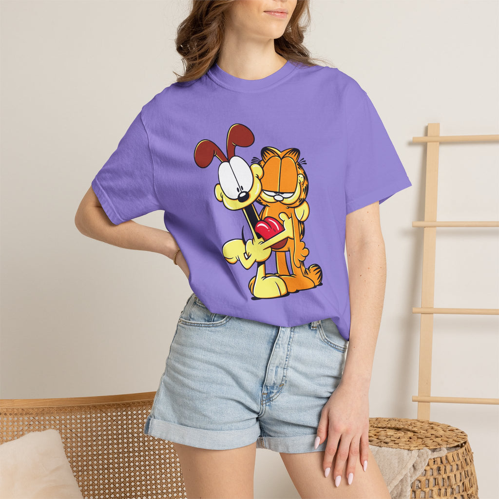 Garfield & Odie Hug Graphic T-Shirt