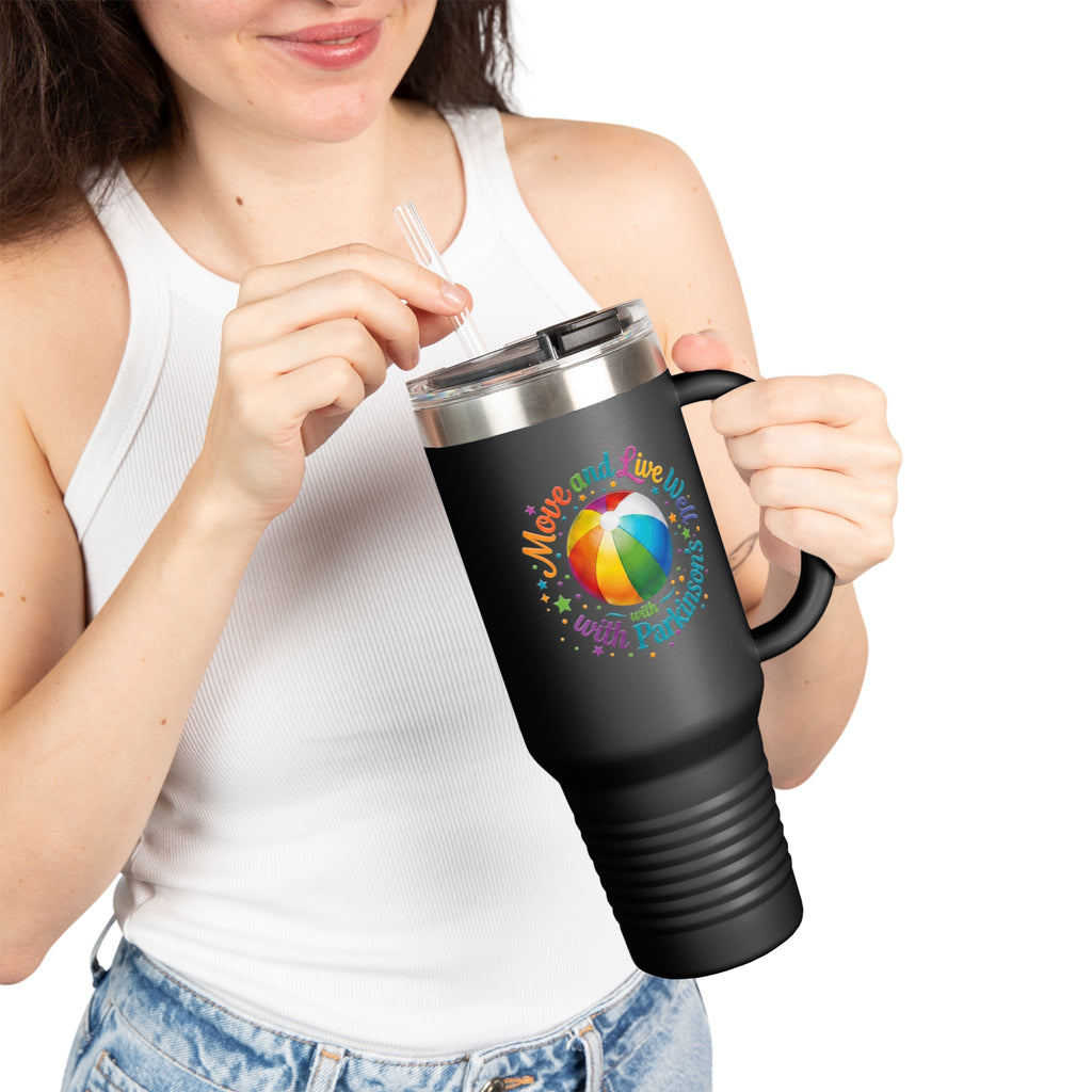Move Live Well Parkinsons  Debra Insulated Travel Mug, 40oz