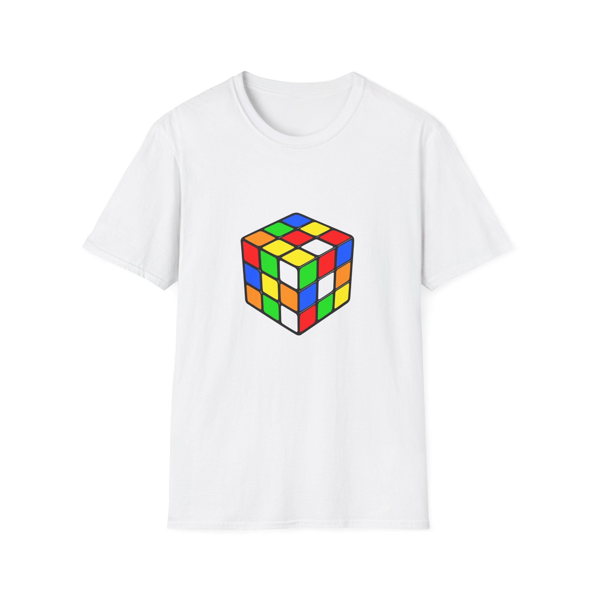 Rubiks Cube Graphic T-Shirt — Retro Puzzle Tee for Gamers & Brain-Game Fans